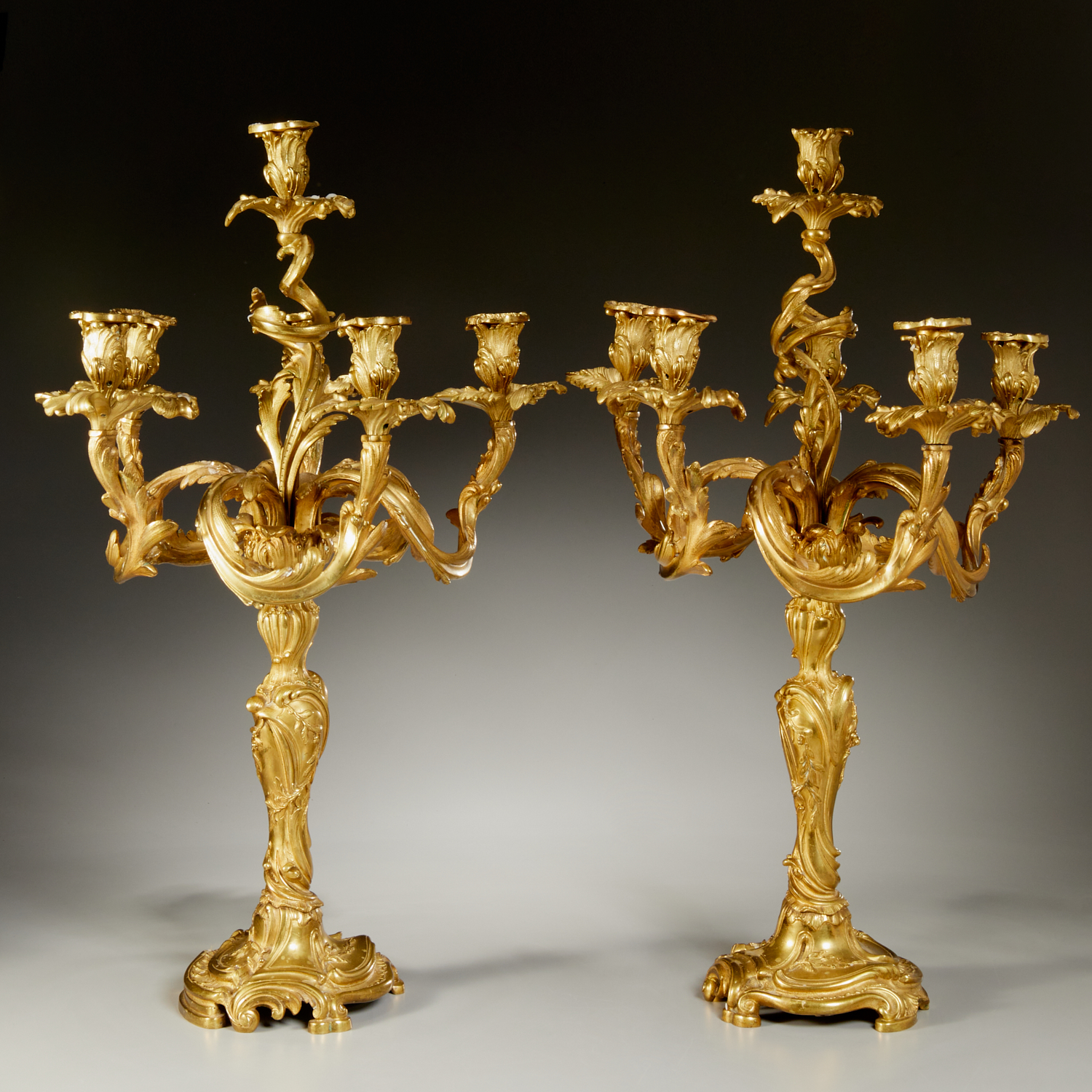 PAIR BEURDELEY LOUIS XV STYLE BRONZE 361c66