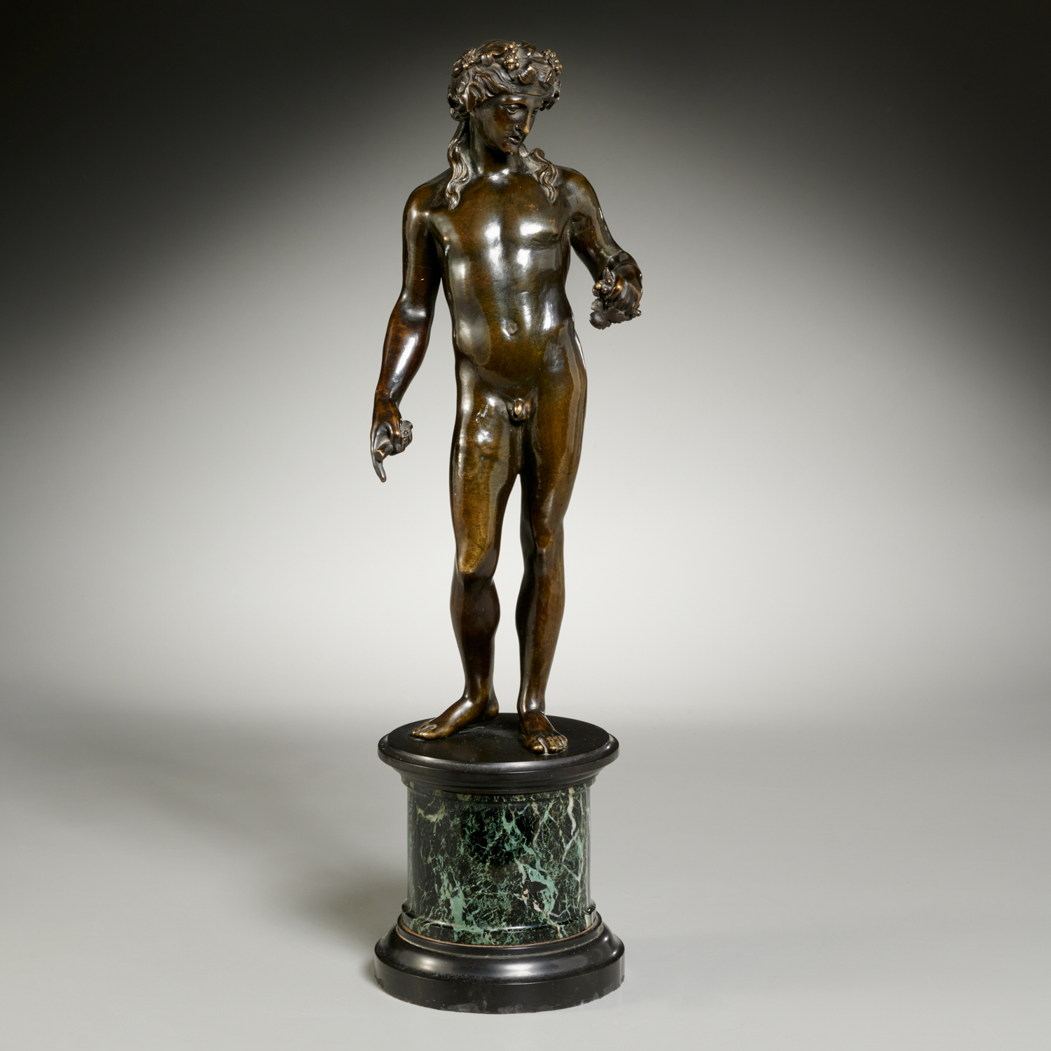 LARGE GRAND TOUR BRONZE OF DIONYSUS