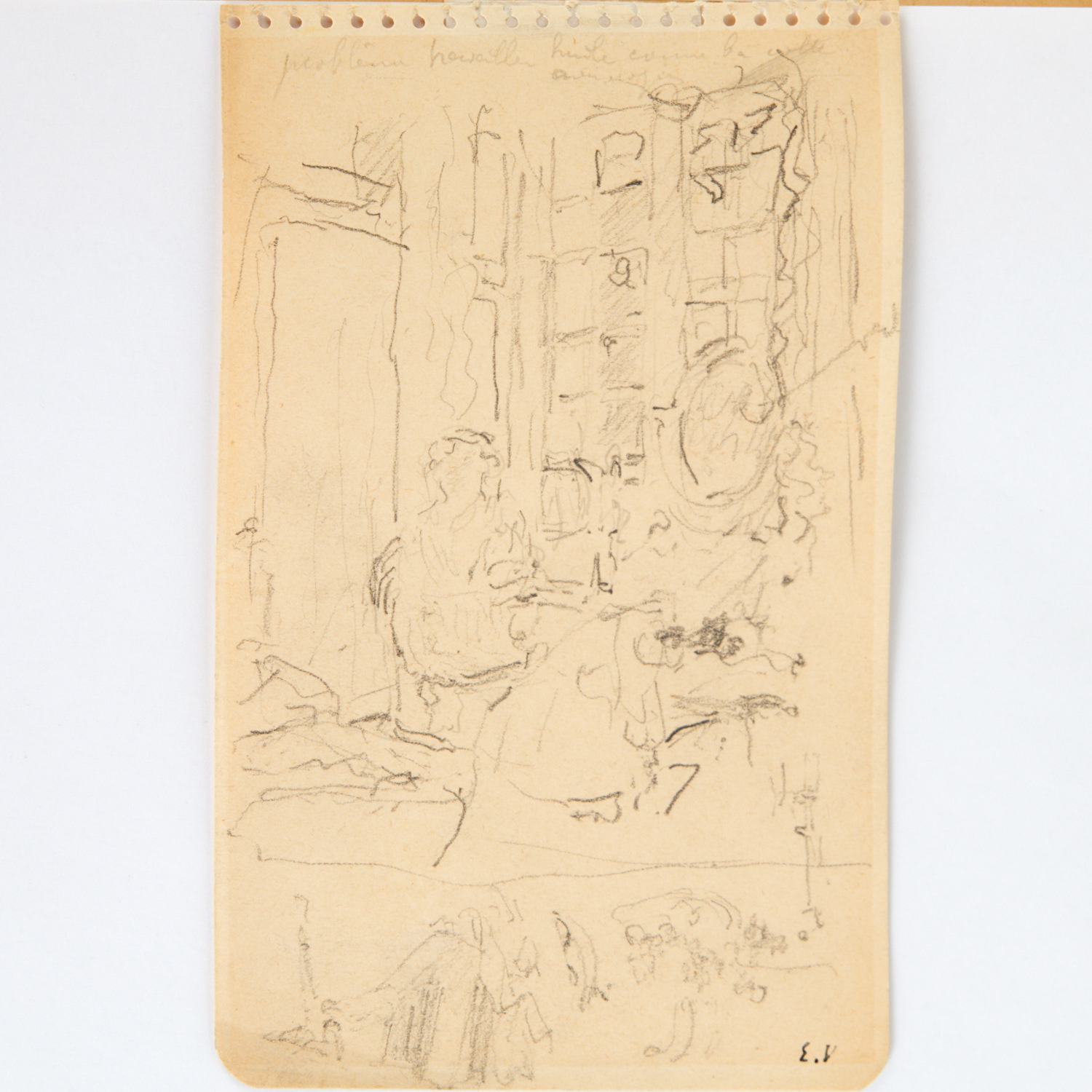 EDOUARD VUILLARD ATTRIB PENCIL 361cc4