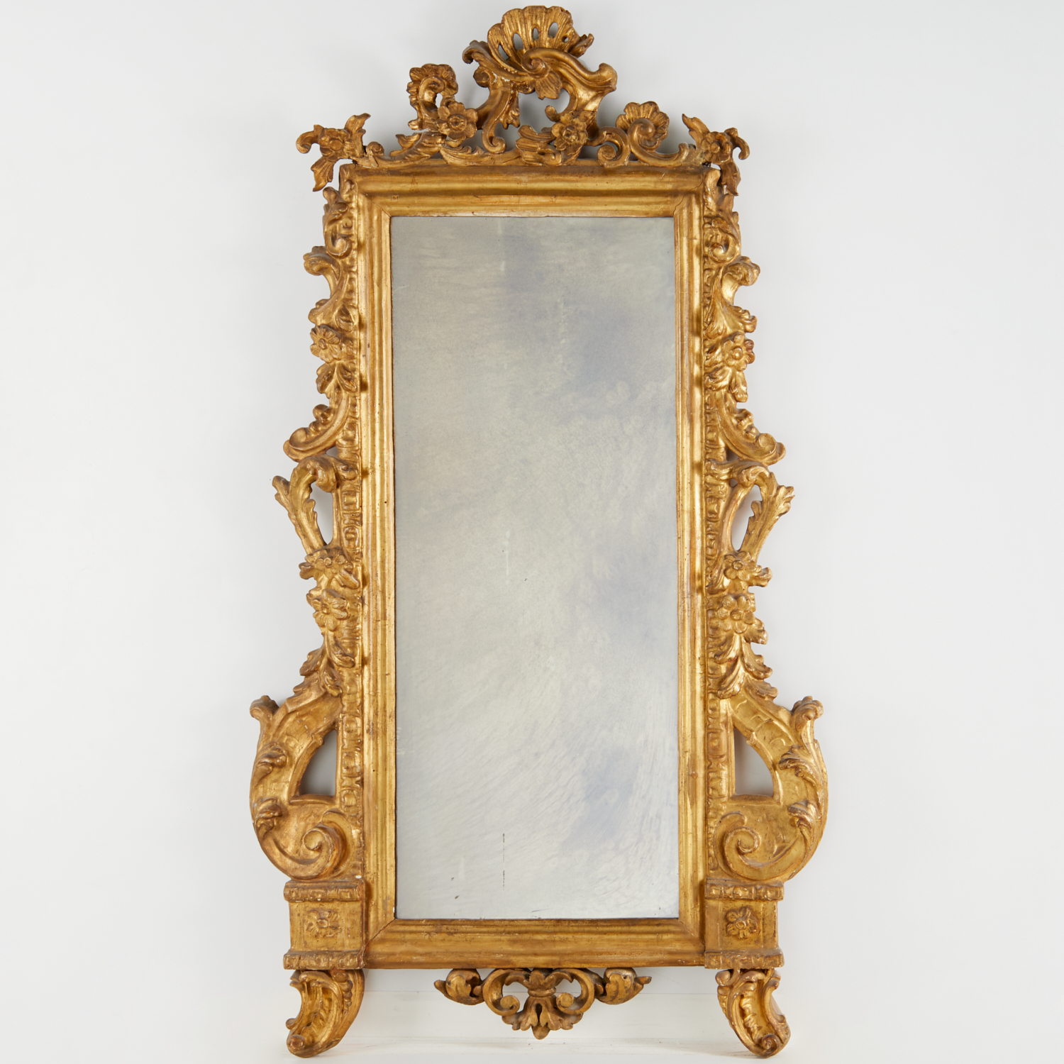 ITALIAN ROCOCO GILTWOOD PIER MIRROR 361cbc