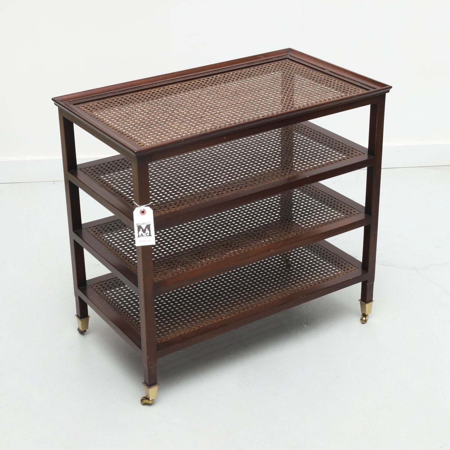 CONTEMPORARY CANED ETAGERE SIDE 361cec