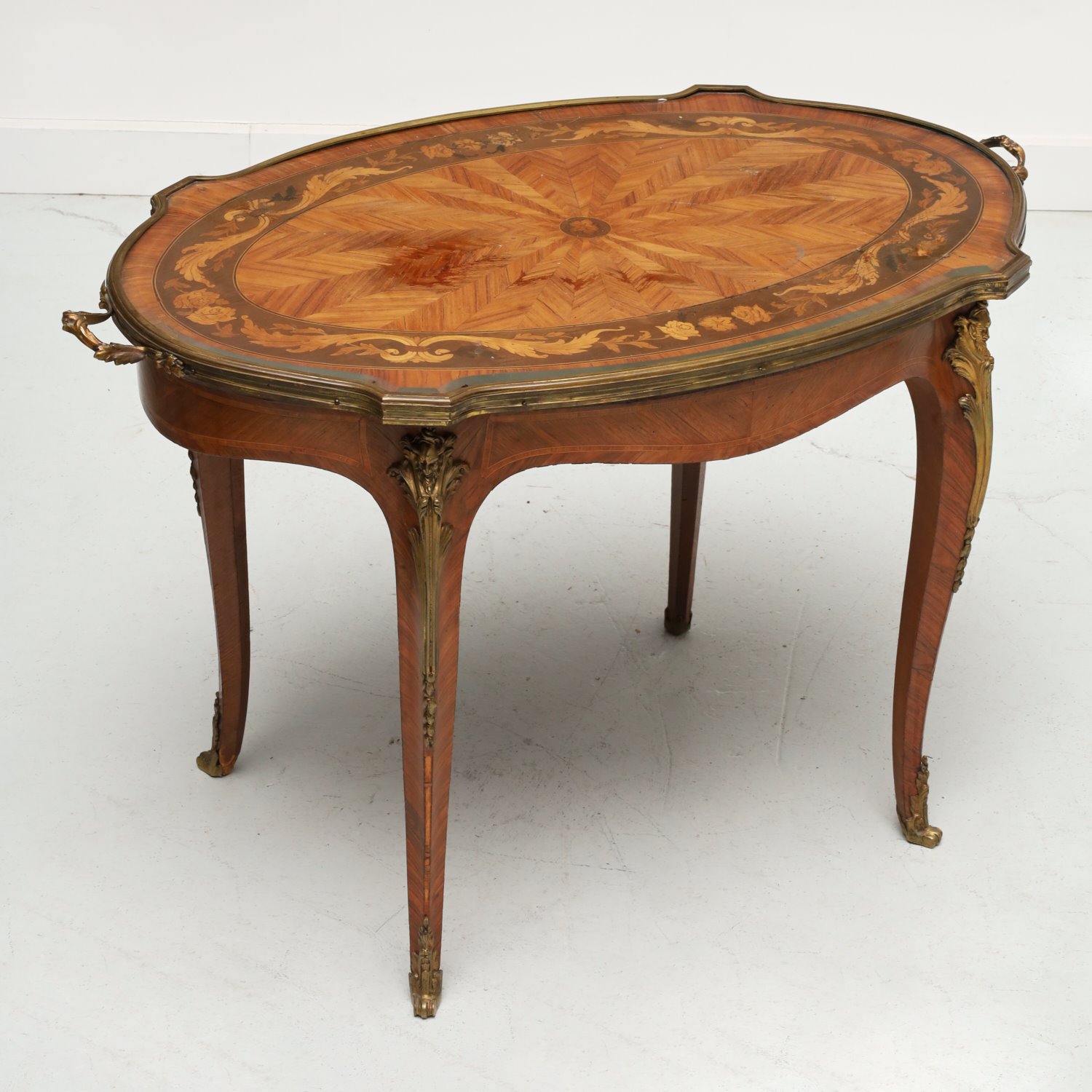 LOUIS XV STYLE MARQUETRY INLAID