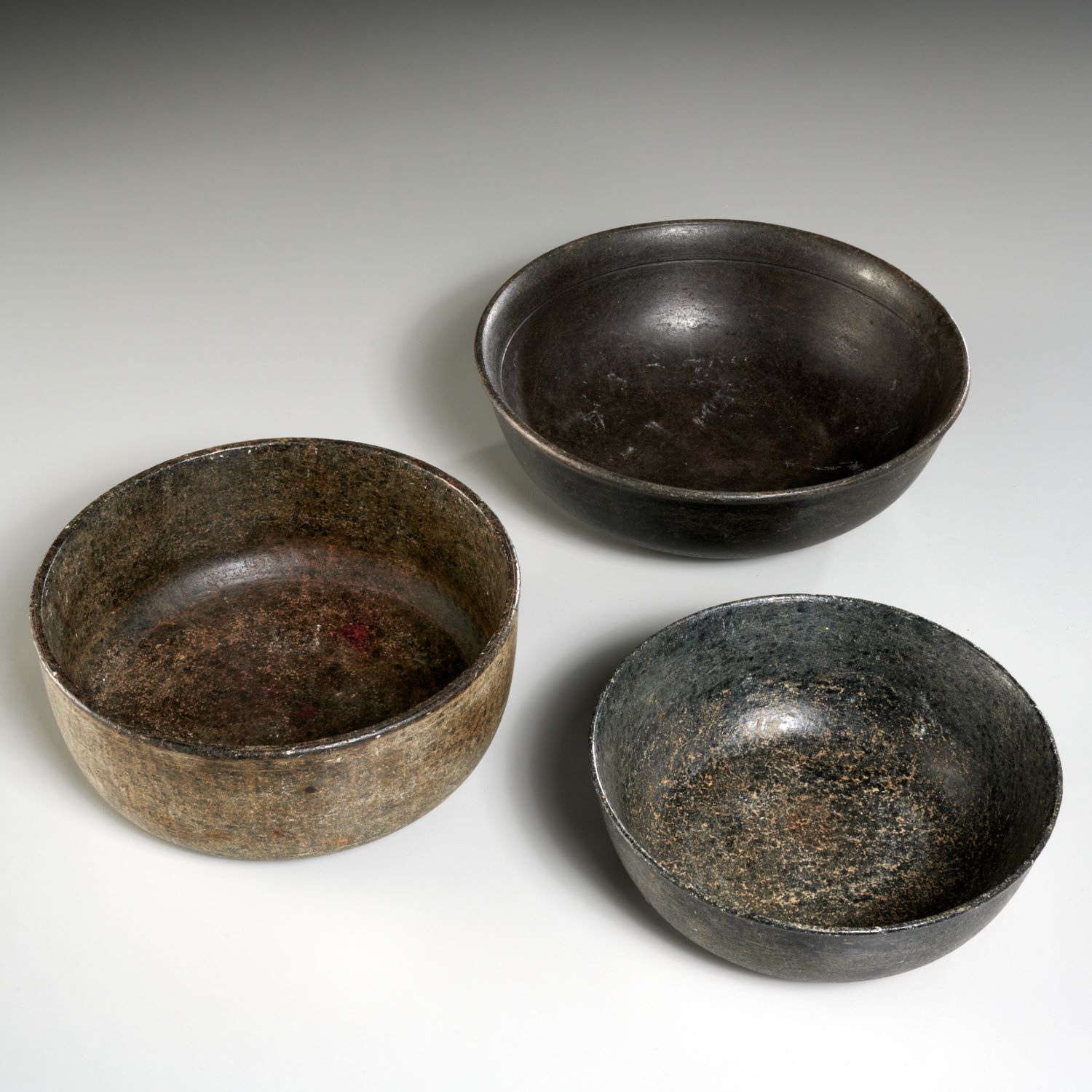 (3) PRE-COLUMBIAN STONE BOWLS Possibly