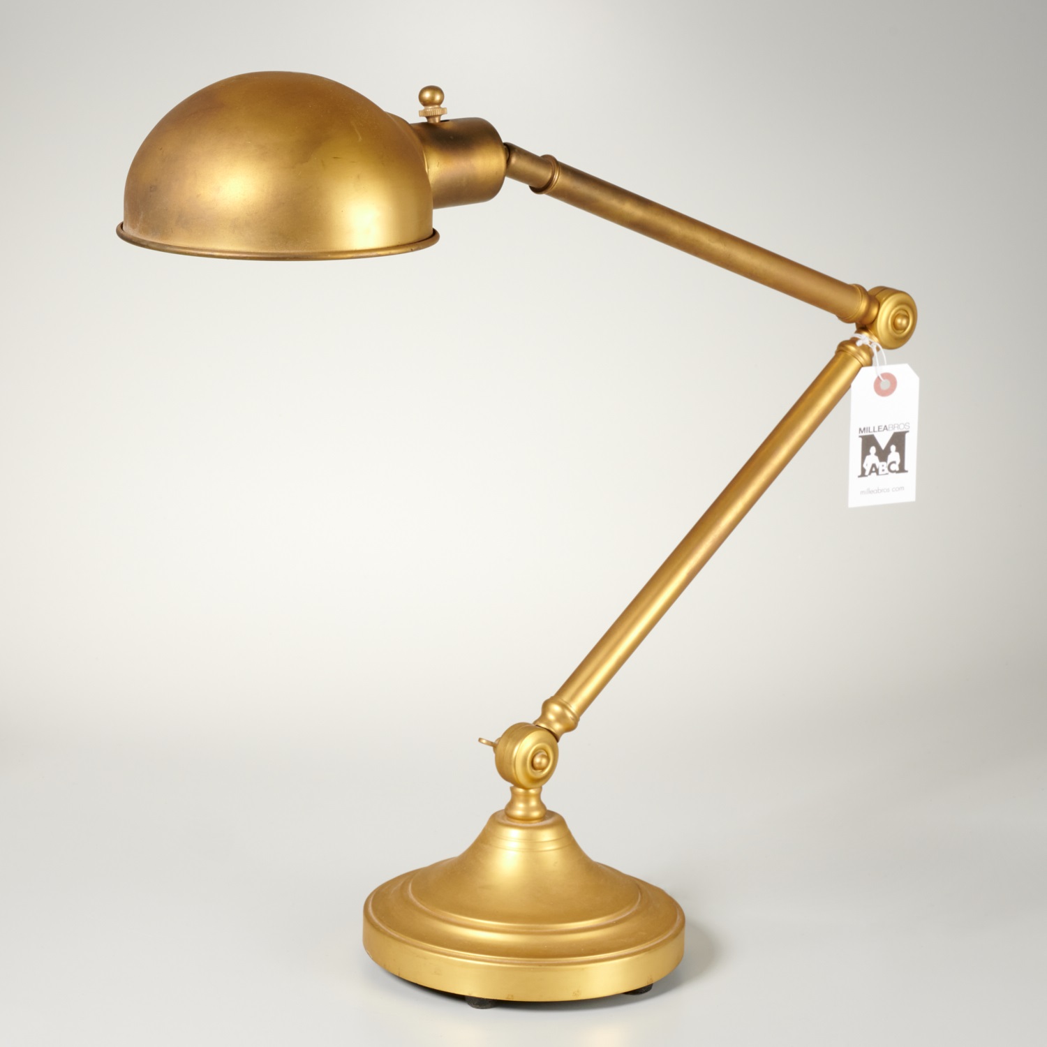 ARTICULATED GOLD FINISH DESK LAMP 361dc6