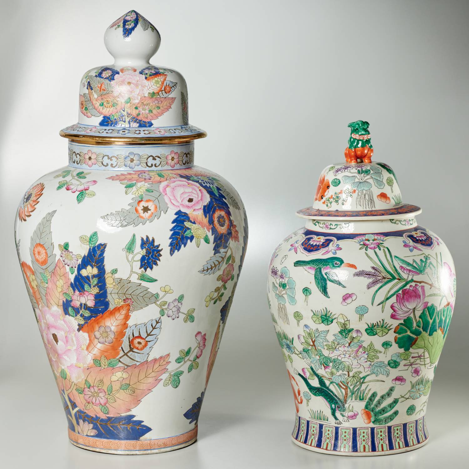 (2) VERY LARGE CHINESE PORCELAIN