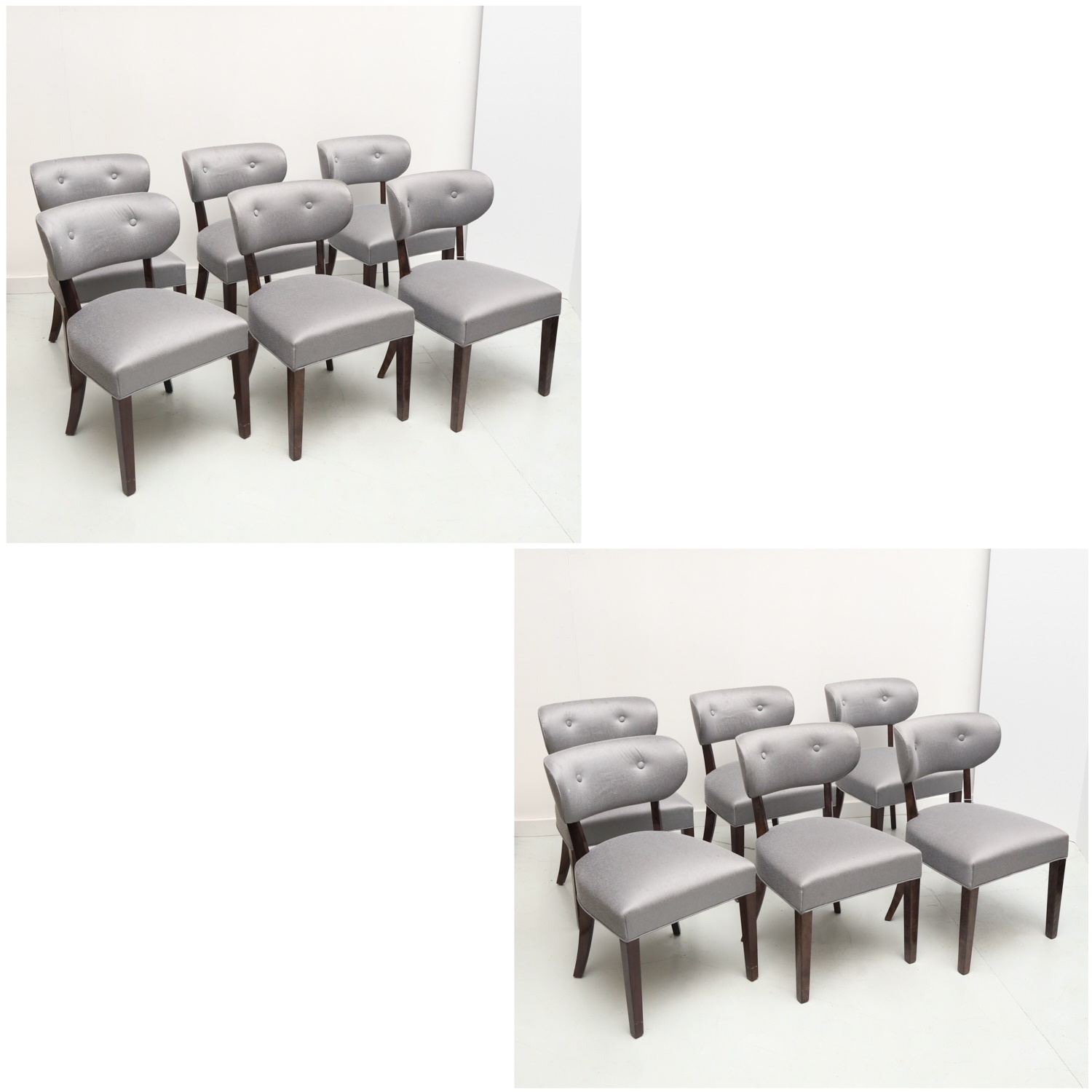 SET (12) DUNBAR STYLE DINING CHAIRS