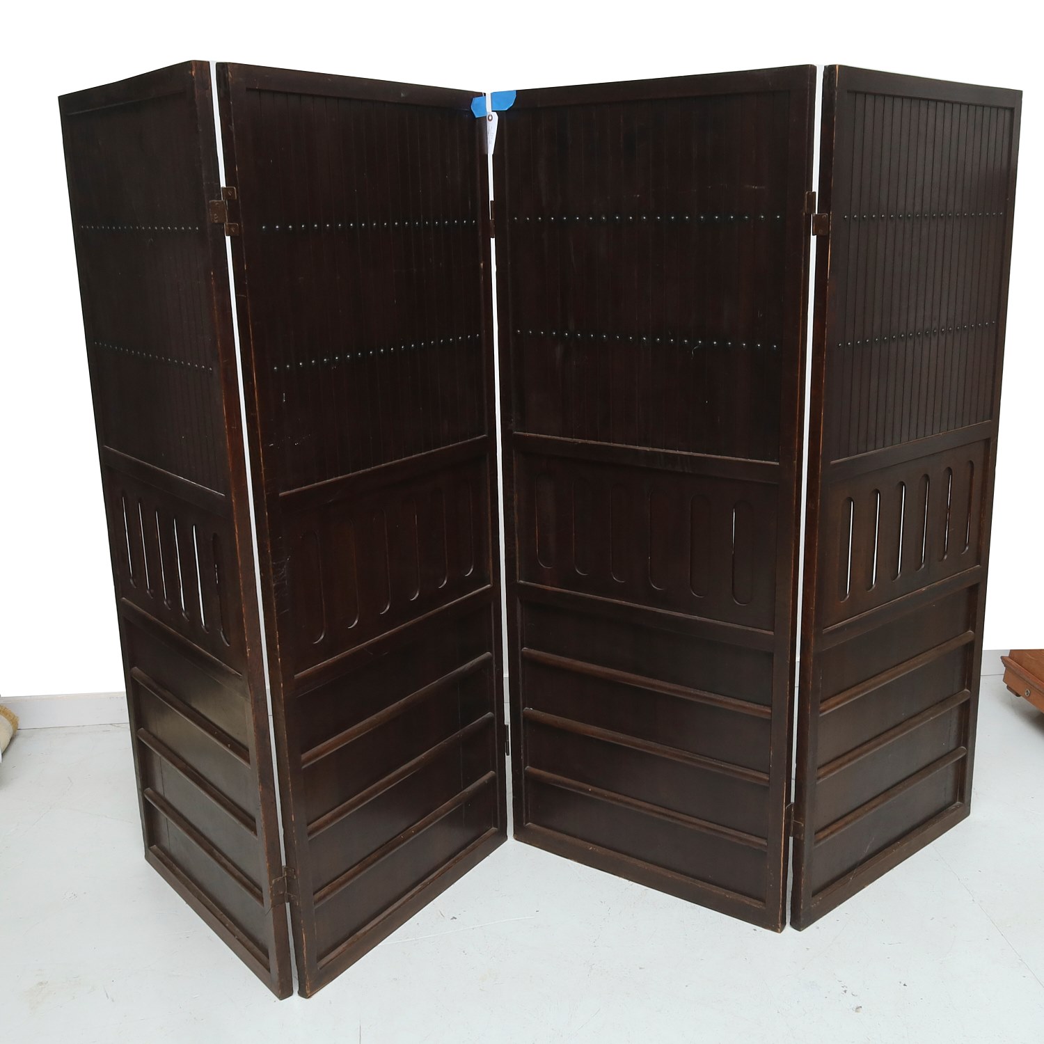 PAIR JAPANESE HARDWOOD SCREENS