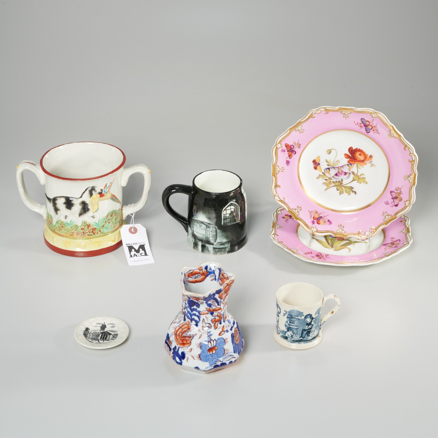 GROUP OF ENGLISH CERAMIC WARE 19th/20th