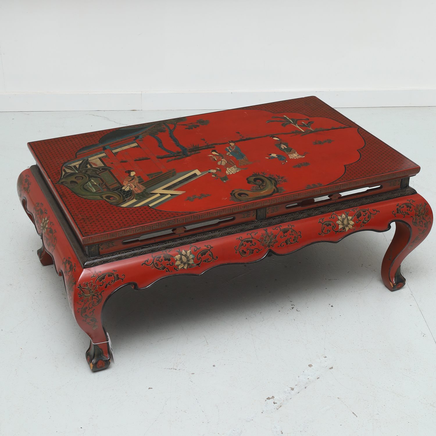 CHINESE STYLE RED LACQUERED COFFEE