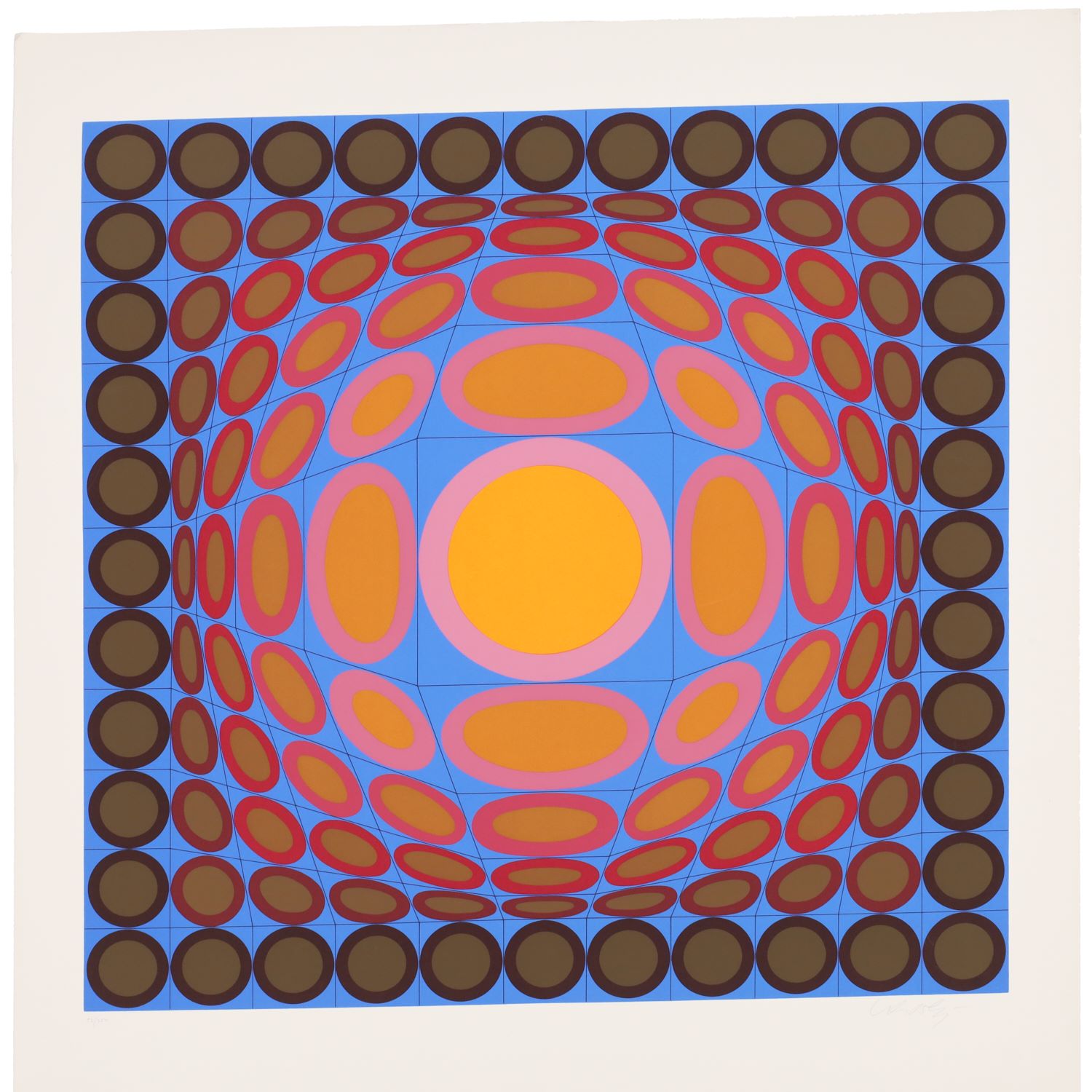 VICTOR VASARELY SIGNED SERIGRAPH 361f3b