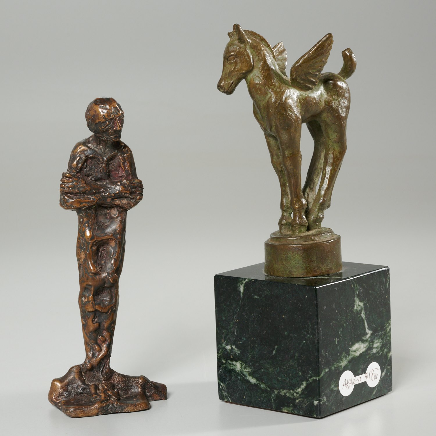 MODERN SCHOOL, (2) CABINET BRONZES