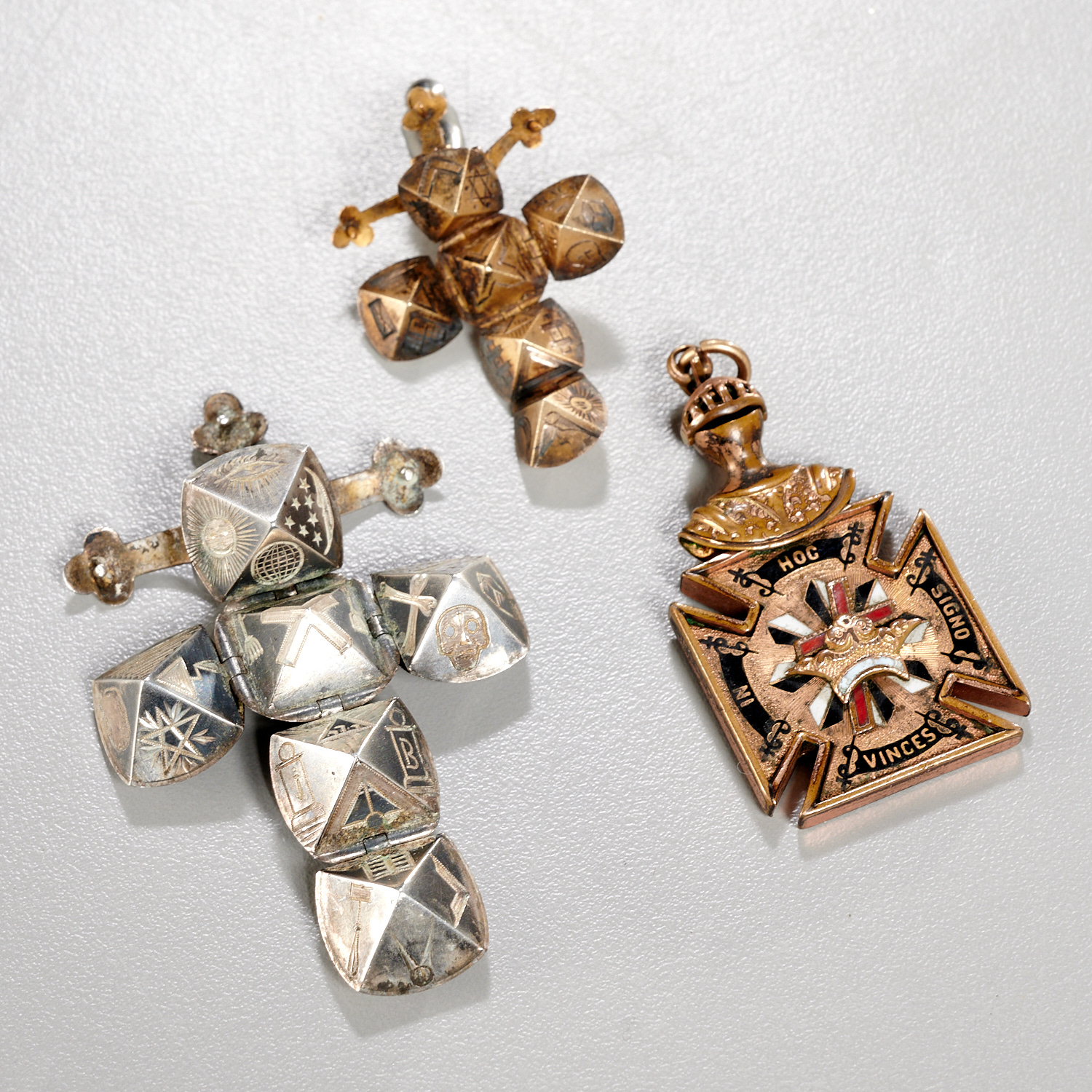 MASONIC JEWELRY GROUP 19th/20th c.,