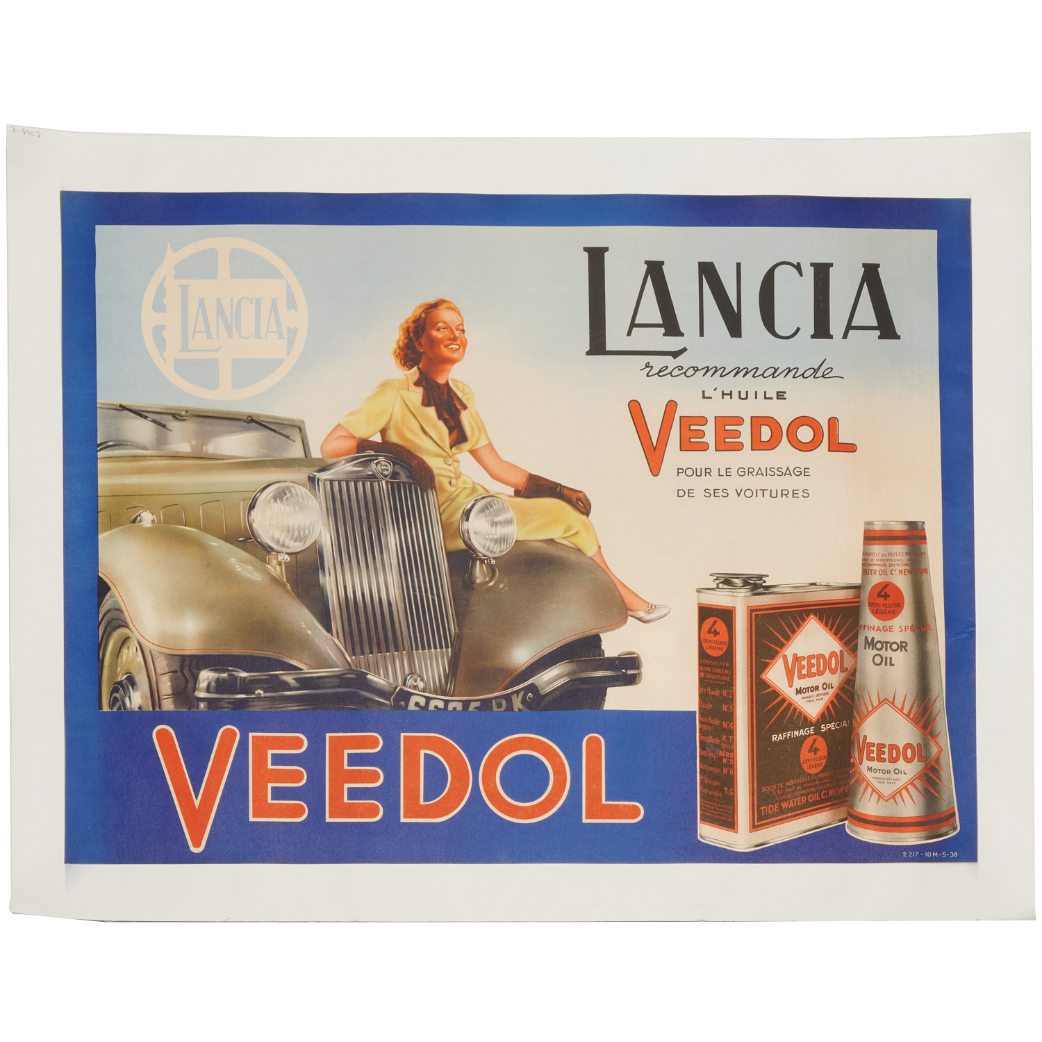 LANCIA VEEDOL VINTAGE PETROLIANA 36202f