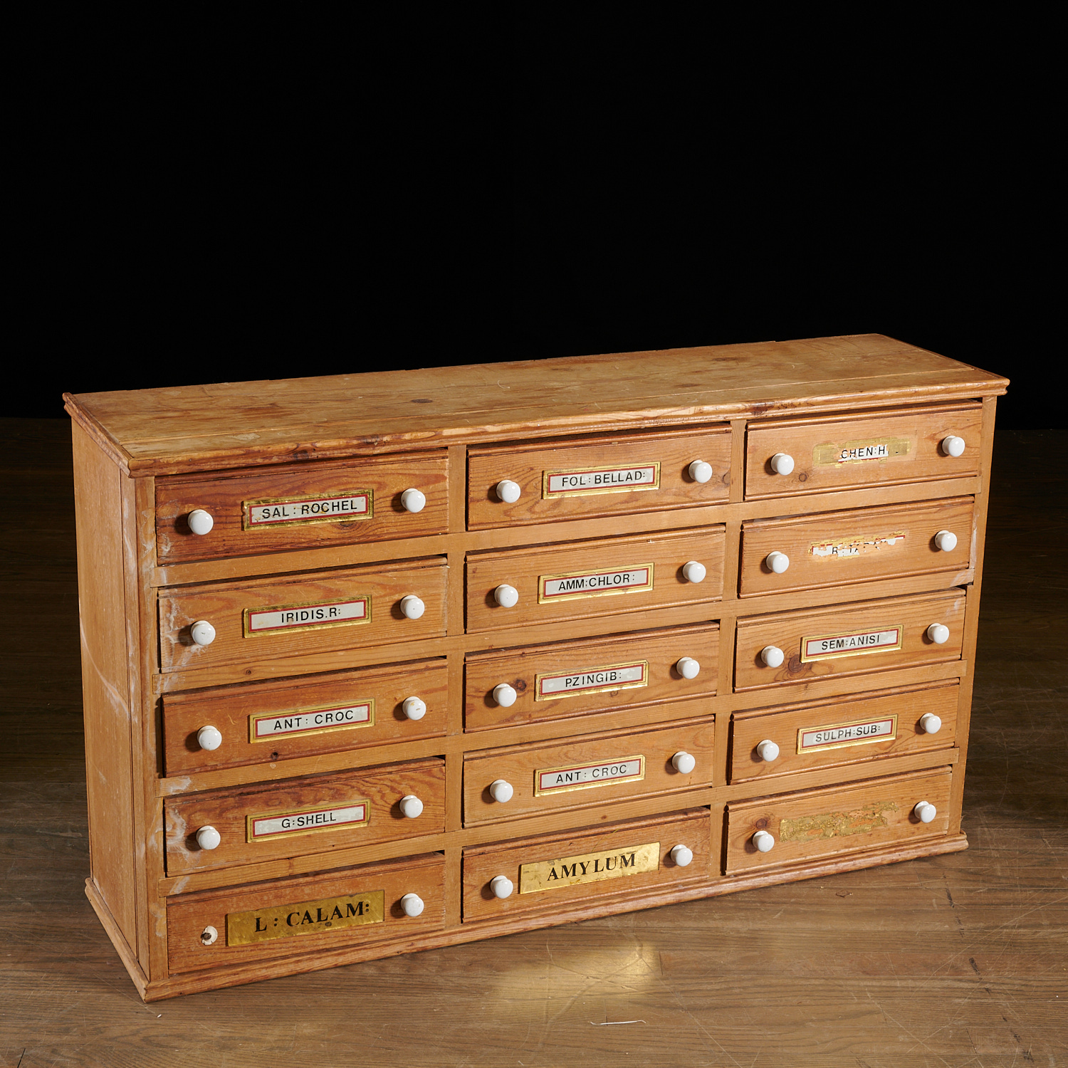 LARGE PINE 15 DRAWER APOTHECARY 3620ad