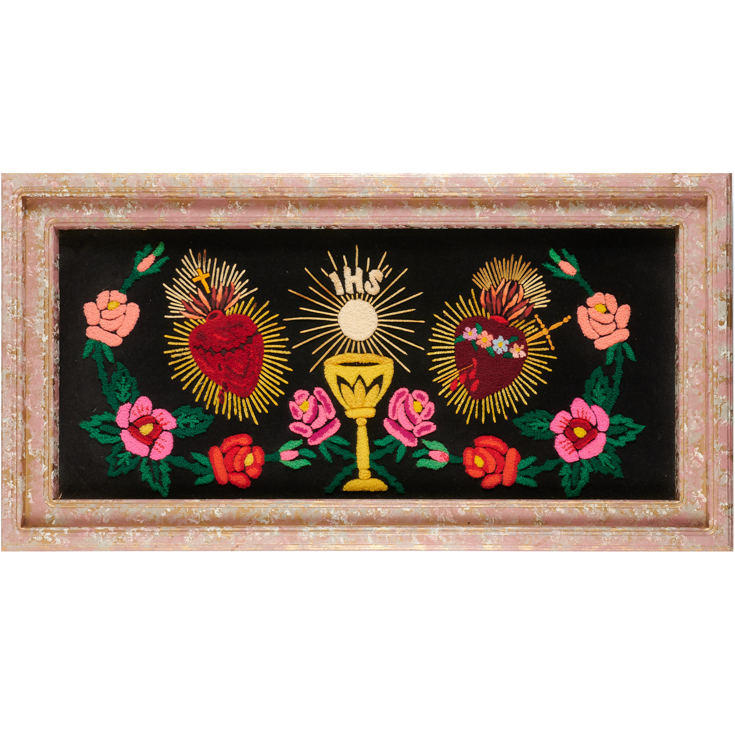 CHRISTIAN SYMBOLISM NEEDLEPOINT 20th