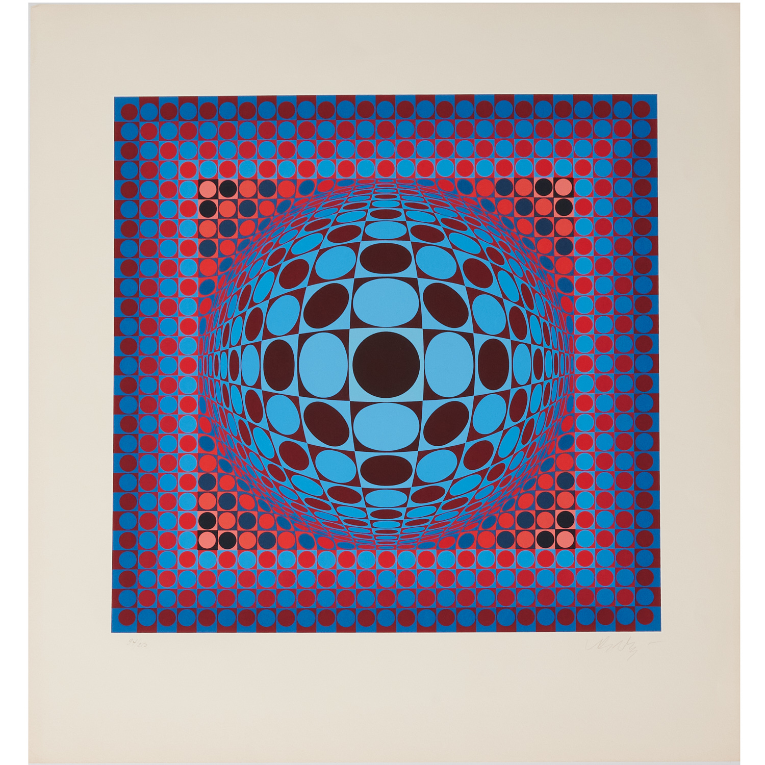 VICTOR VASARELY, SIGNED SERIGRAPH