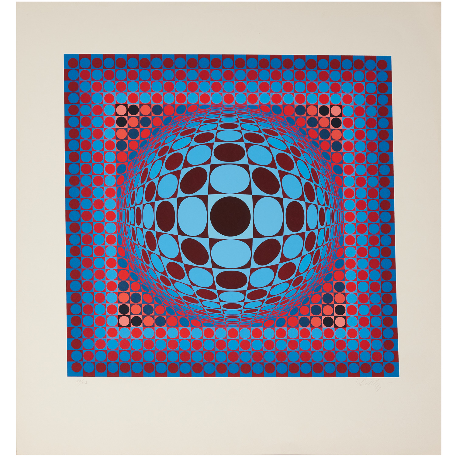 VICTOR VASARELY, SIGNED SERIGRAPH