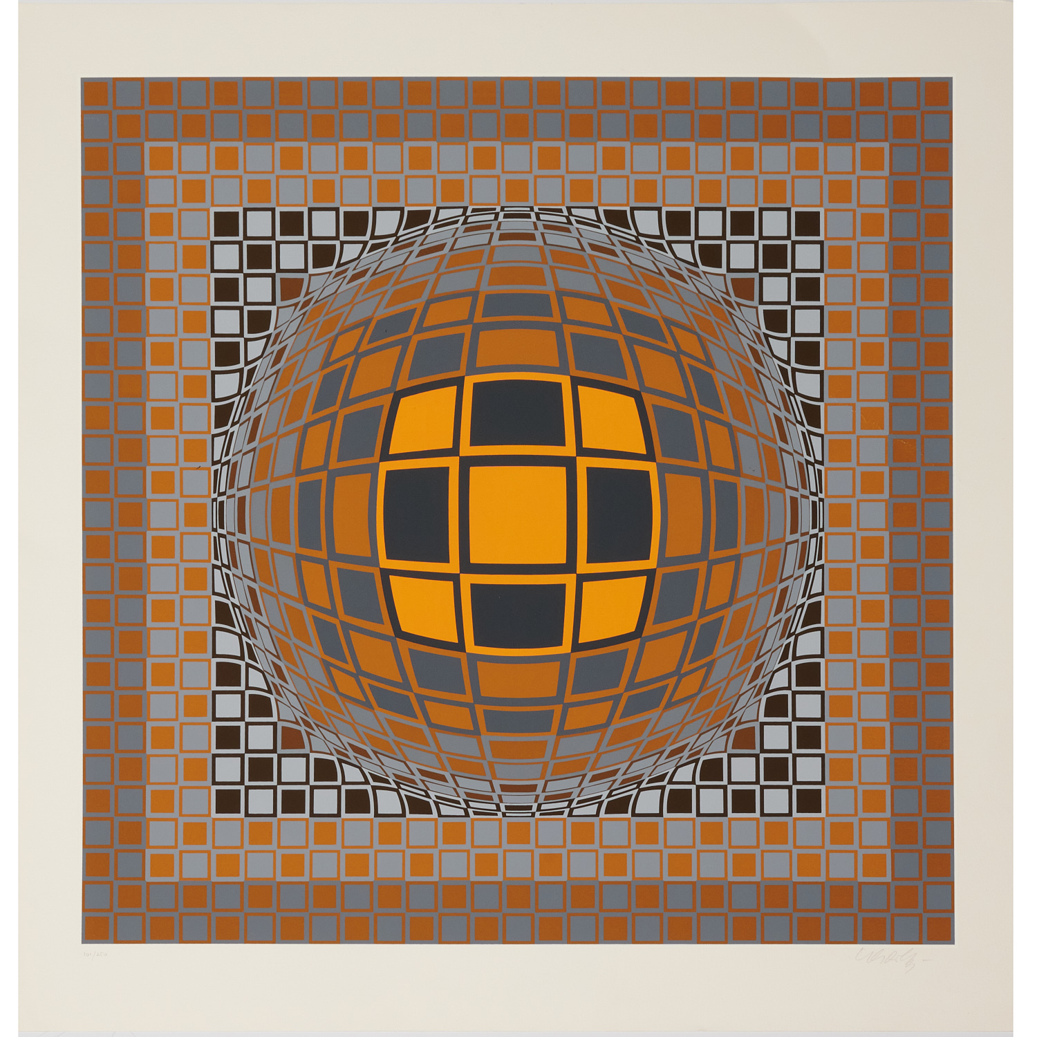 VICTOR VASARELY SIGNED SERIGRAPH 3621c8