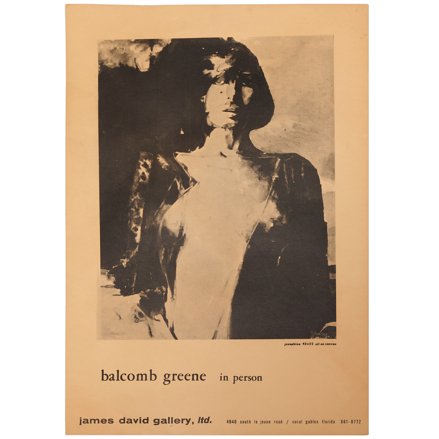 BALCOMB GREENE EXHIBITION POSTER,