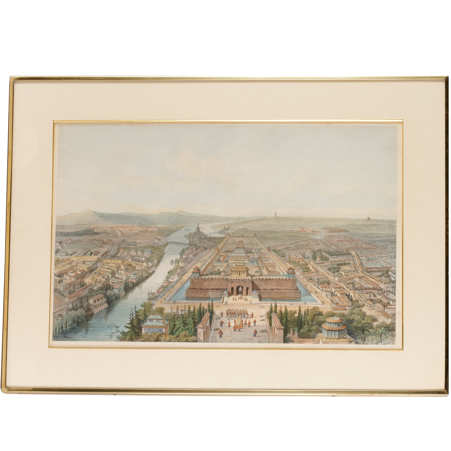 HAND COLORED LITHOGRAPH BEIJING 362272