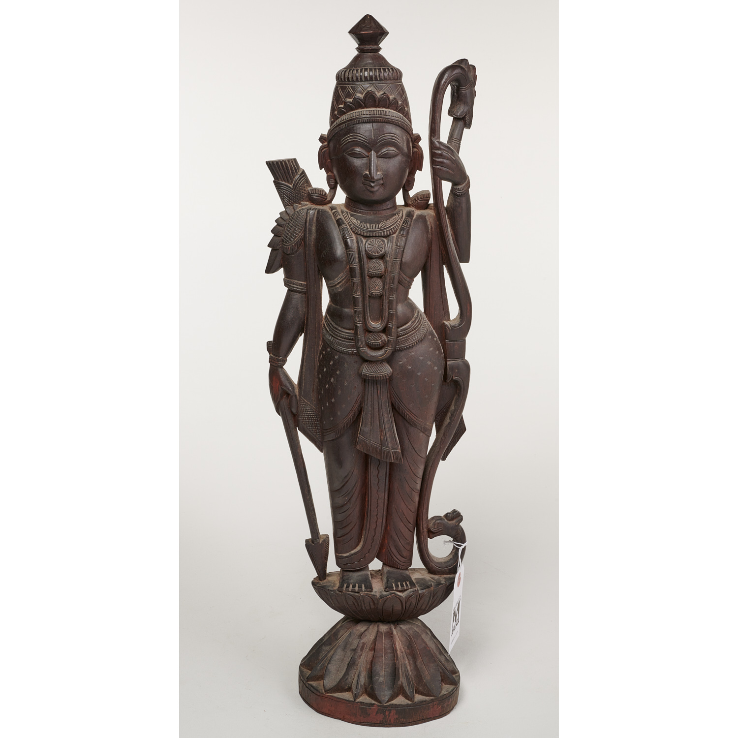 LARGE INDIAN CARVED HARDWOOD FIGURE 3622a7