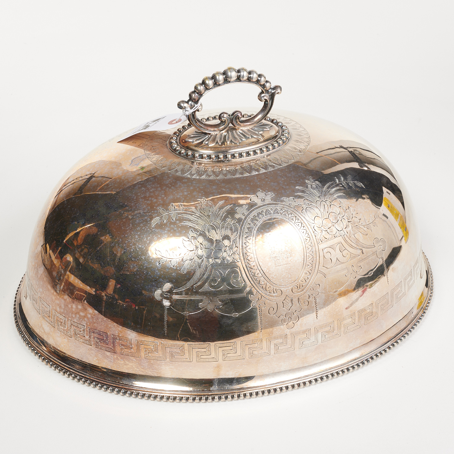 LARGE ENGLISH SILVER PLATED MEAT DOME