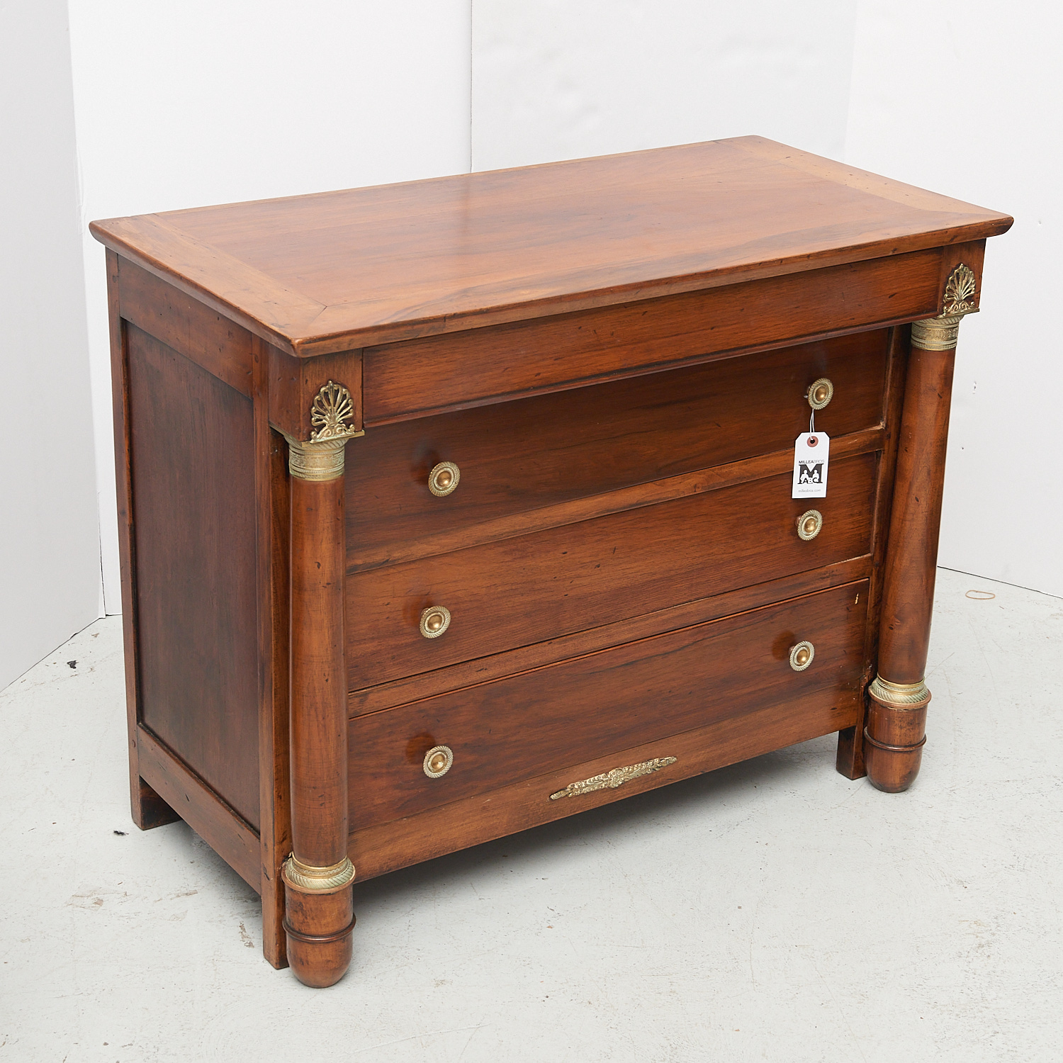 FRENCH EMPIRE STYLE CHEST OF DRAWERS