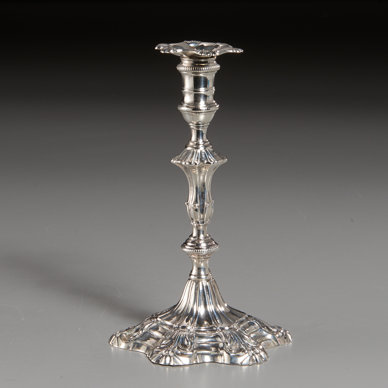 GEORGE III STERLING SILVER TAPERSTICK 36238a