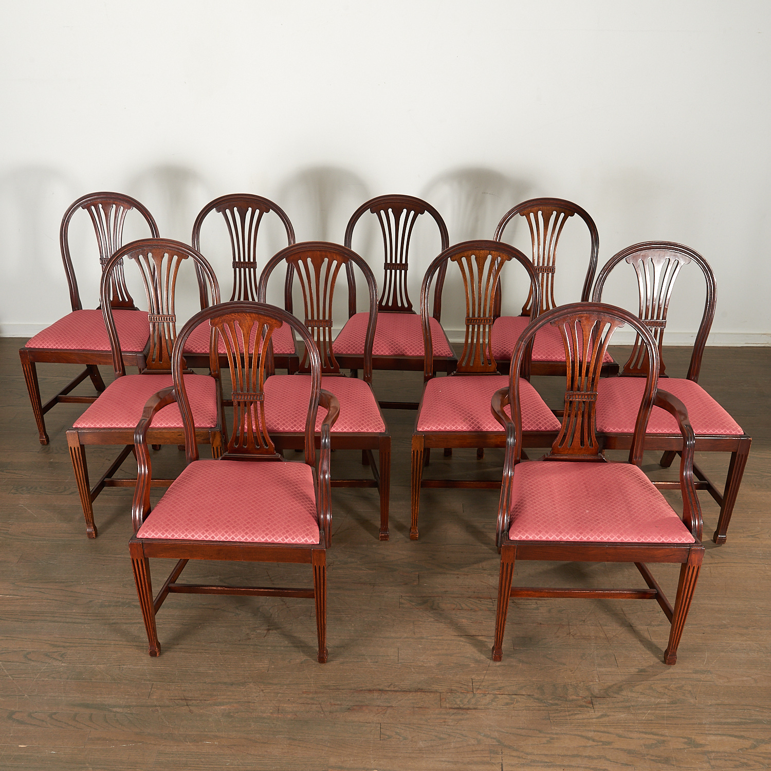 SET 10 GEORGE III MAHOGANY DINING 3623d8