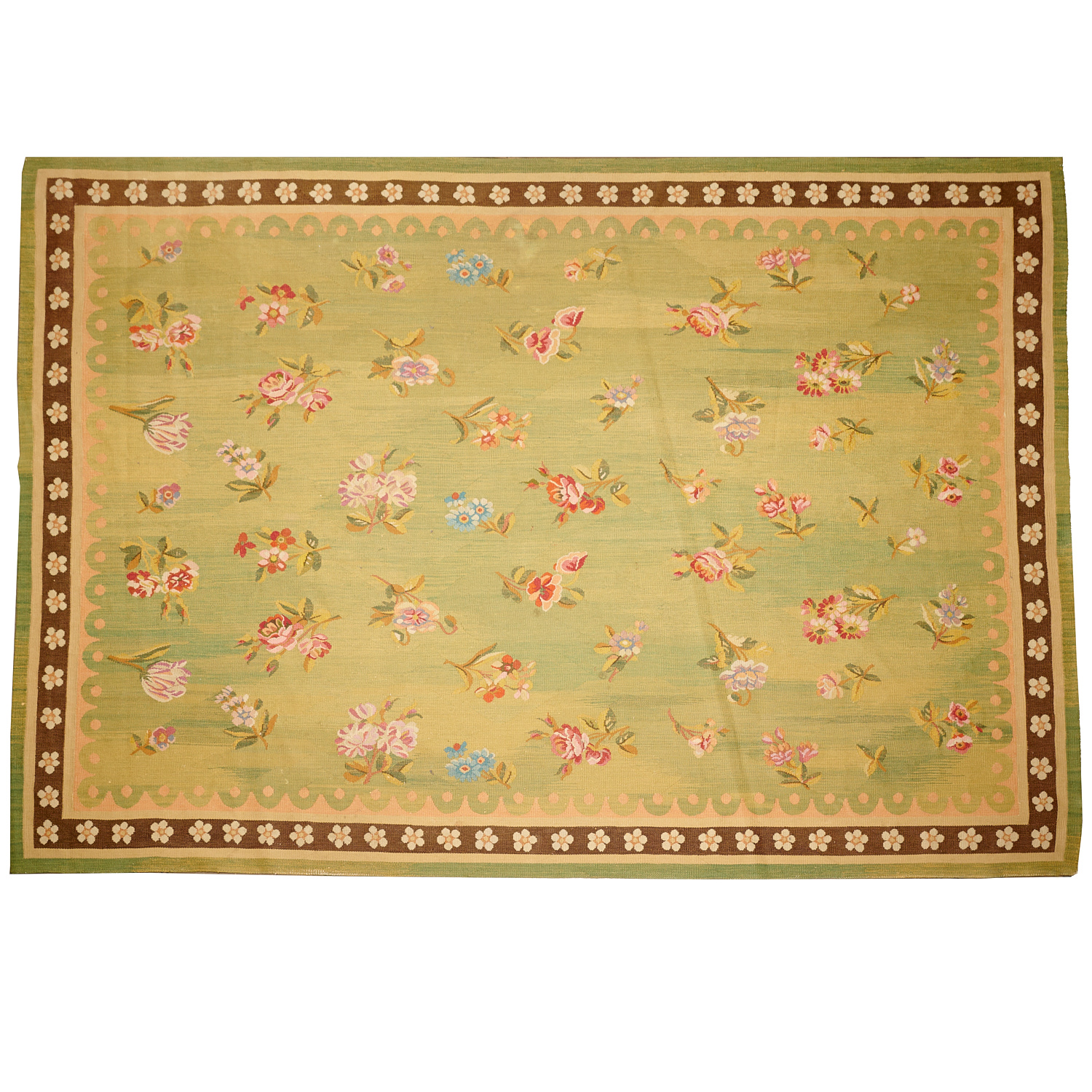 AUBUSSON STYLE FLORAL CARPET 20th 362470