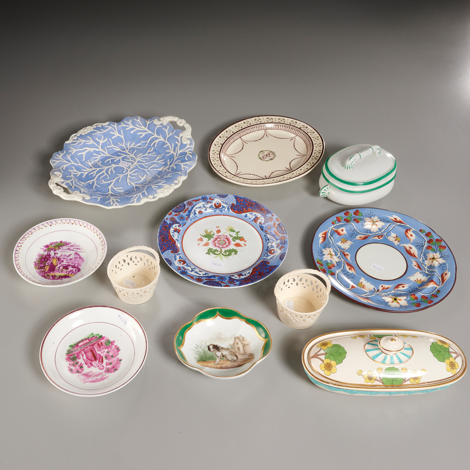 GROUP ENGLISH CREAMWARE AND CERAMIC 3624fc