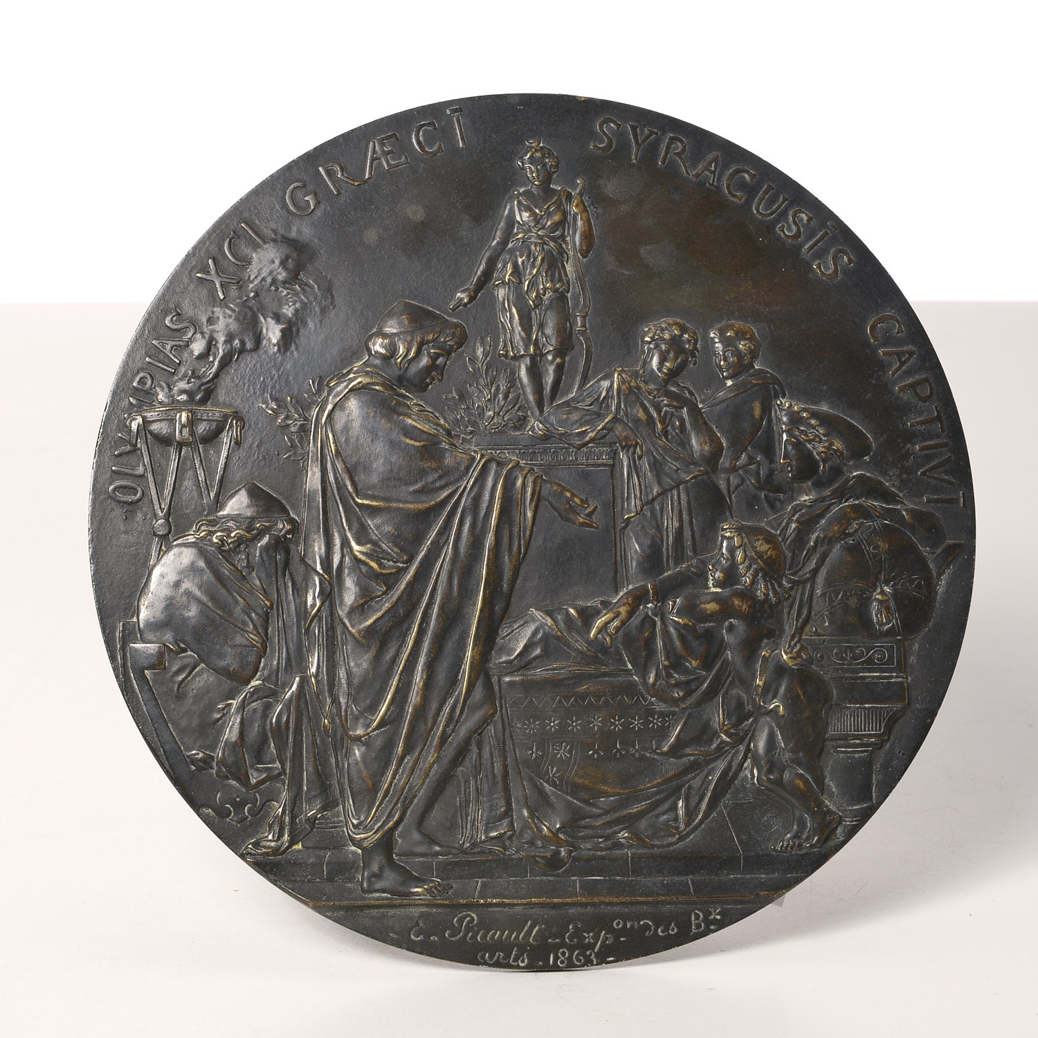 EMILE LOUIS PICAULT BRONZE PLAQUE 362530