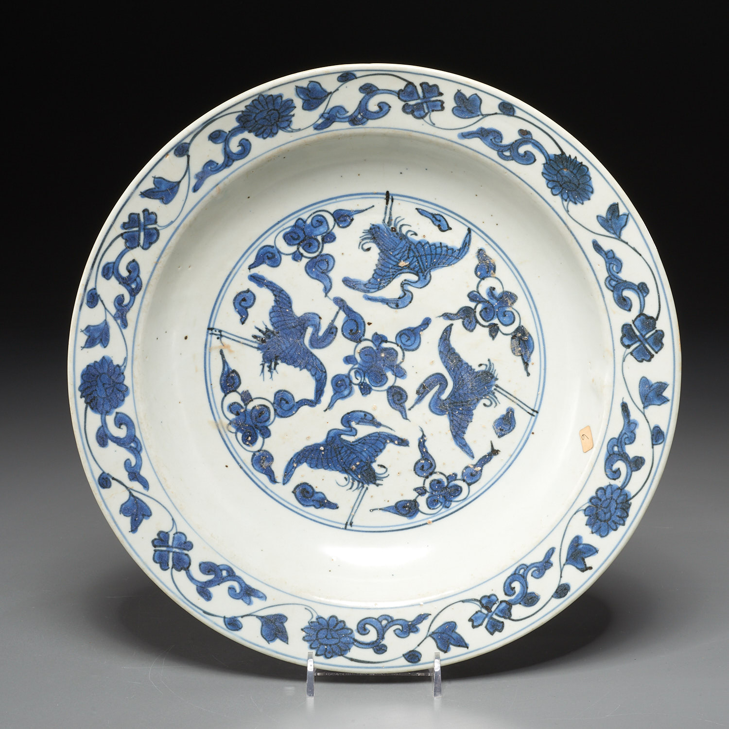 LARGE CHINESE BLUE AND WHITE BOWL  3625ac