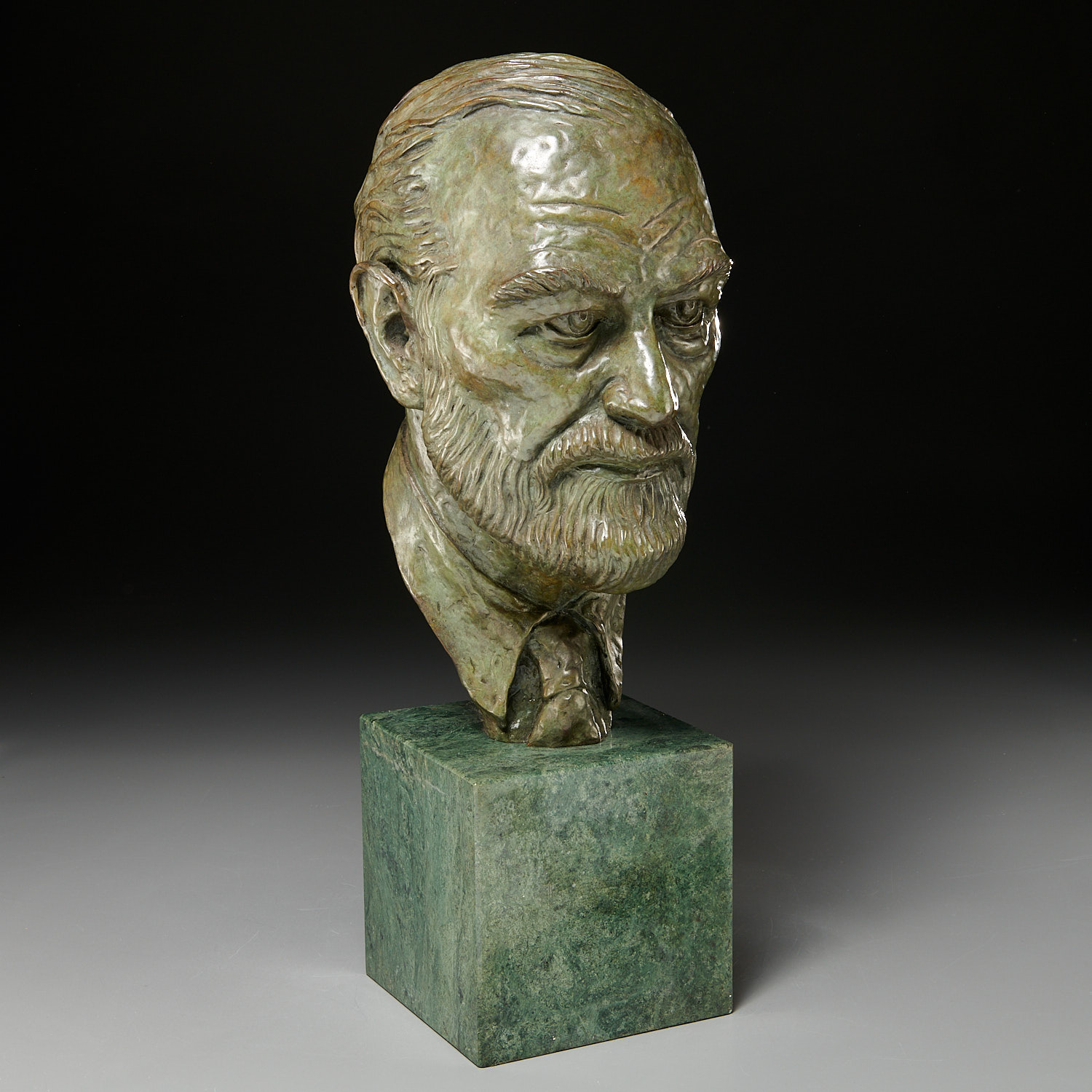 LESLIE S MENEELY FREUD BRONZE 3625fa