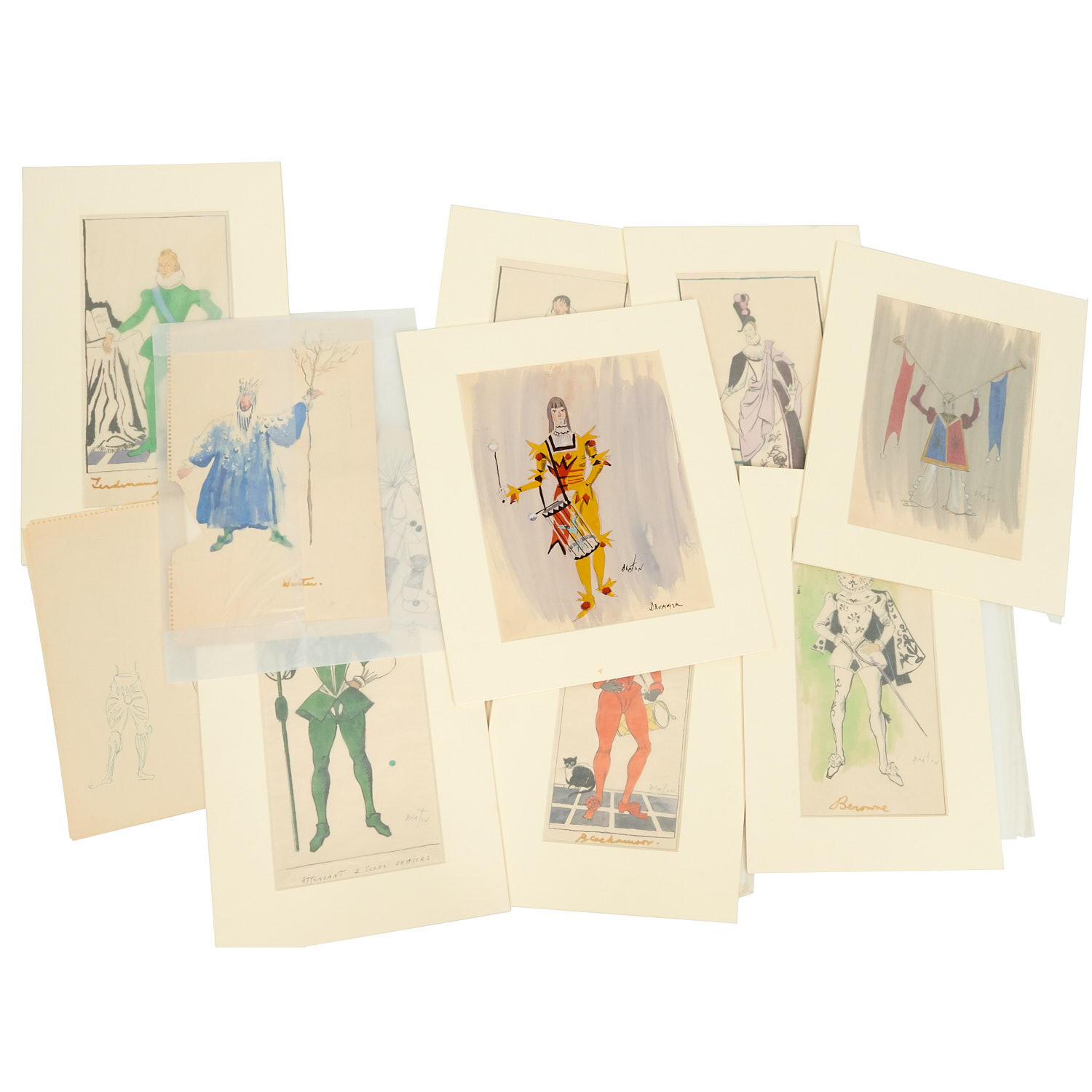 CECIL BEATON, COSTUME DESIGN DRAWINGS