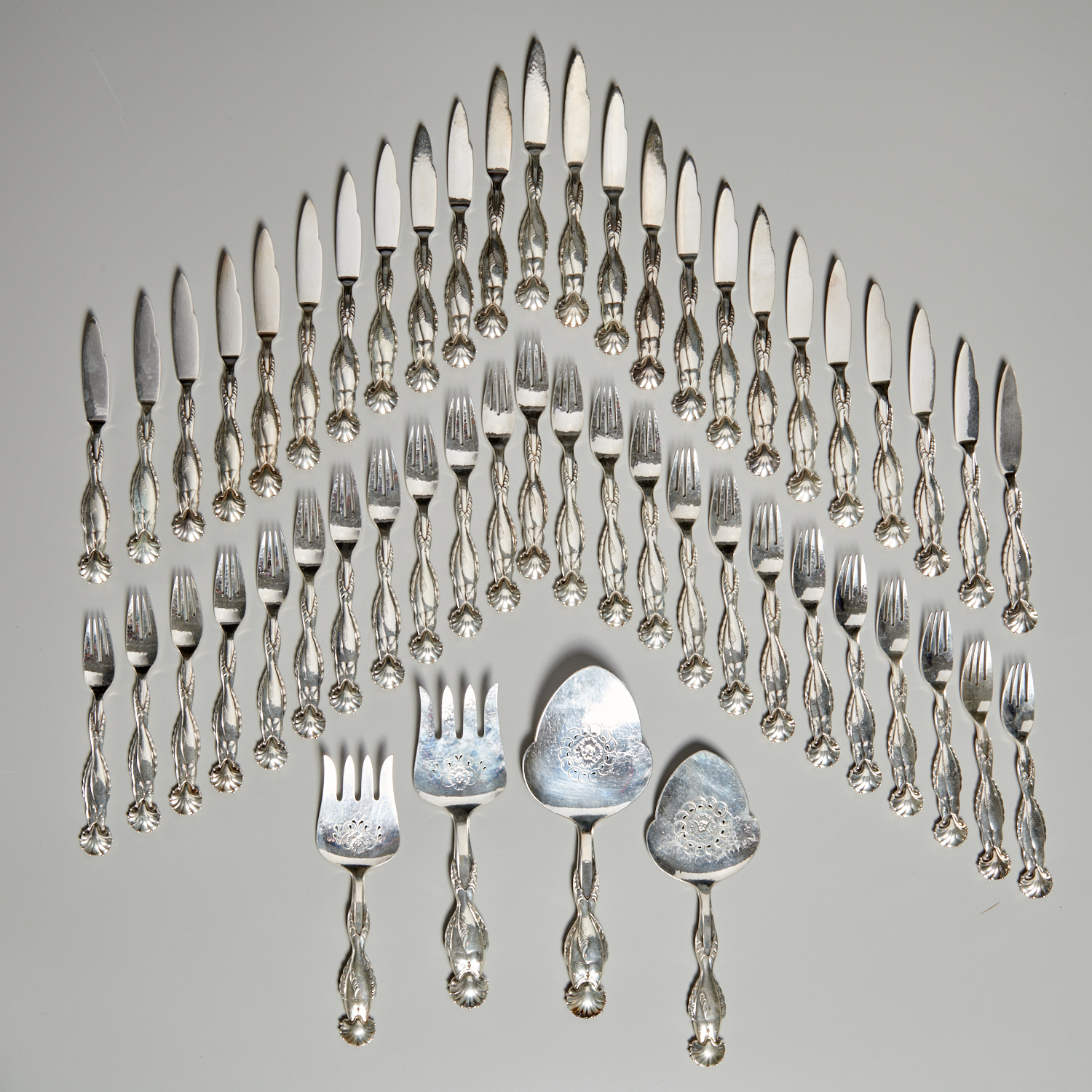 GEORG JENSEN 52 PIECE STERLING 362687