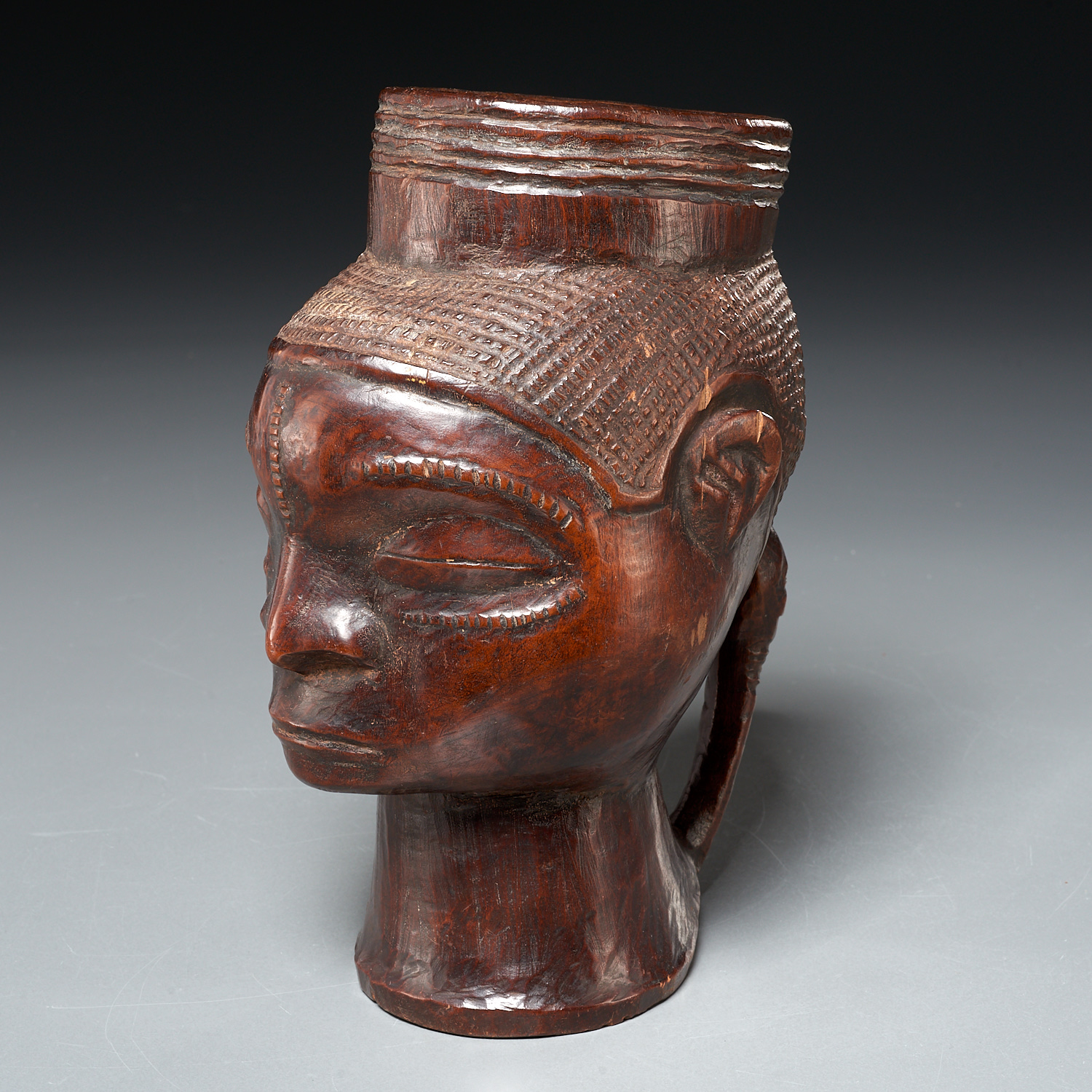 LARGE KUBA CEREMONIAL LIBATION CUP,