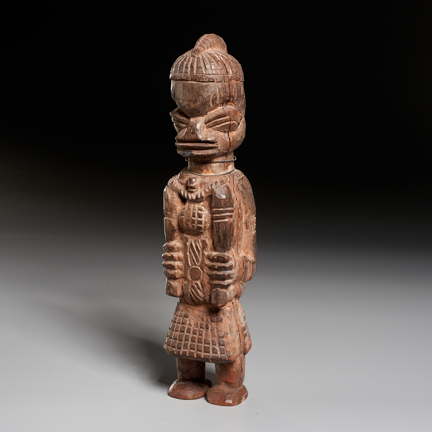 POLYNESIAN CARVED WOOD STANDING 362722