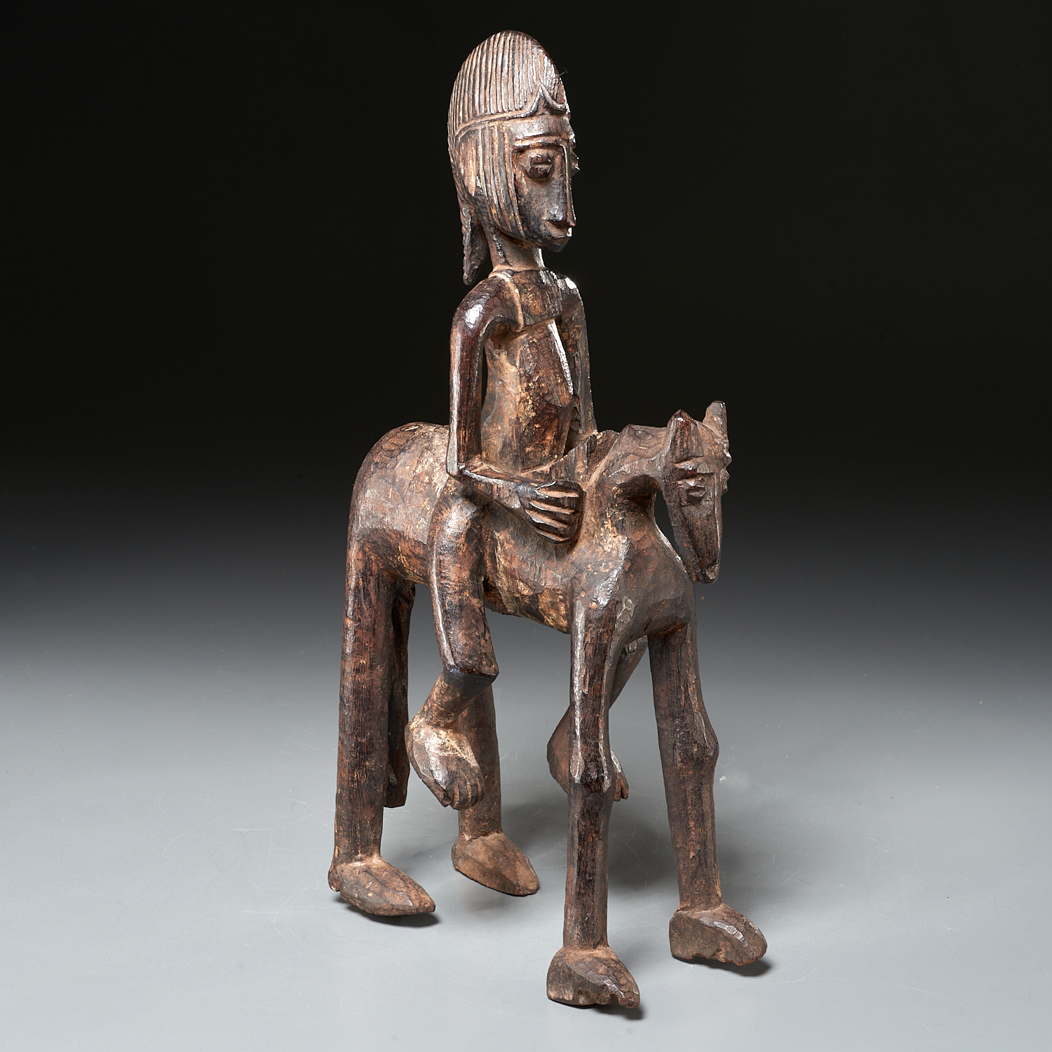 AFRICAN TRIBAL, EQUESTRIAN FIGURE,