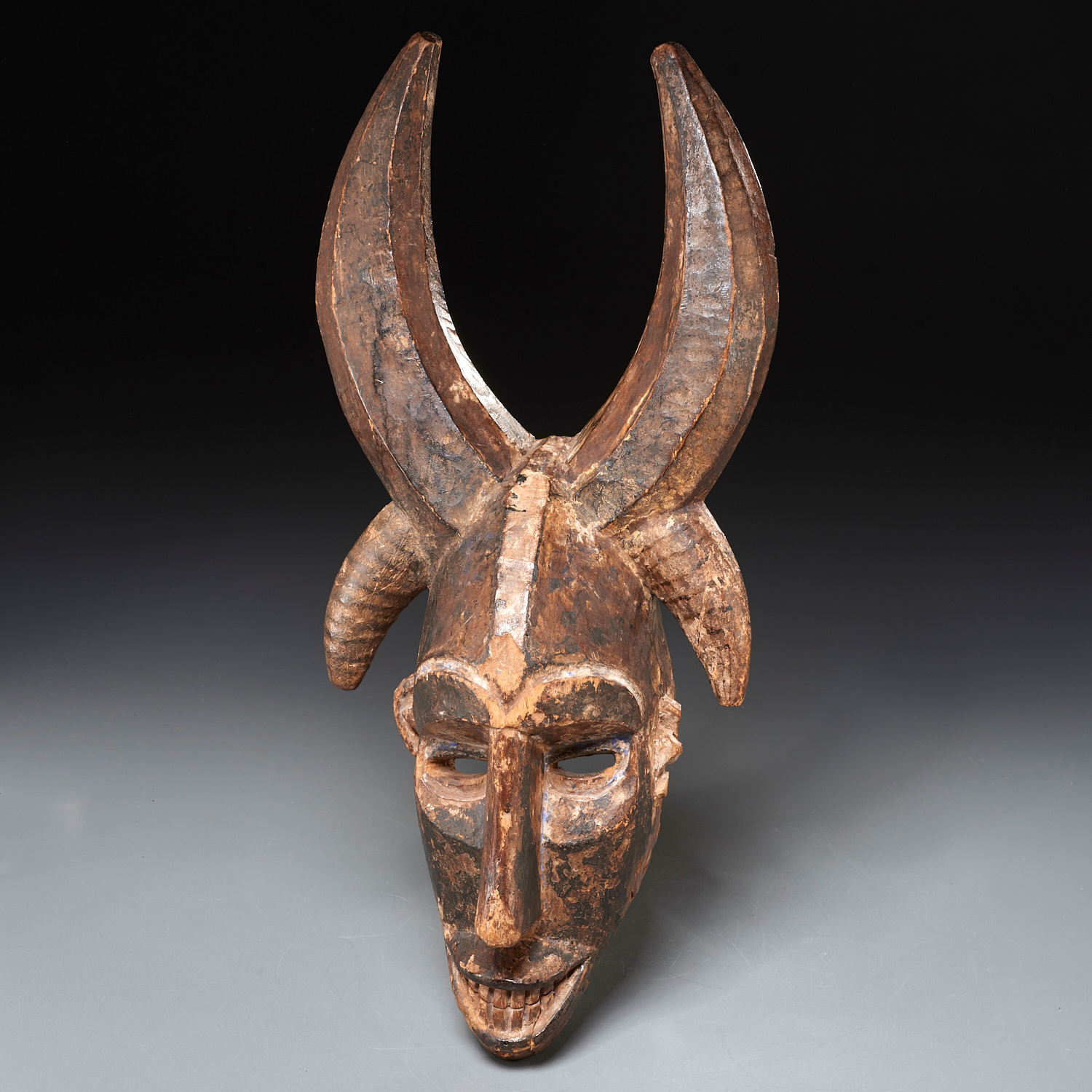 AFRICAN TRIBAL, CARVED MASK, EX-MUSEUM