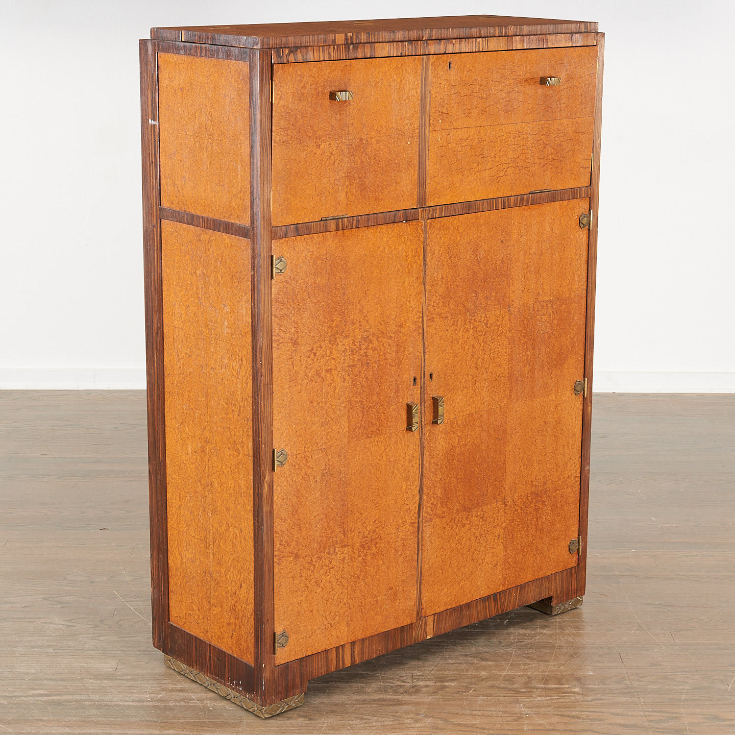 ENGLISH ART DECO DRINKS CABINET 36277a
