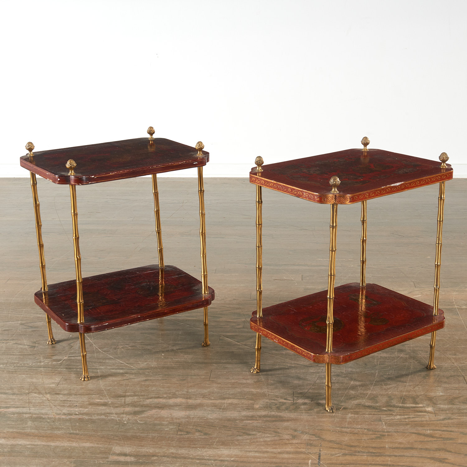 PAIR MAISON BAGUES TWO TIER OCCASIONAL 36283f