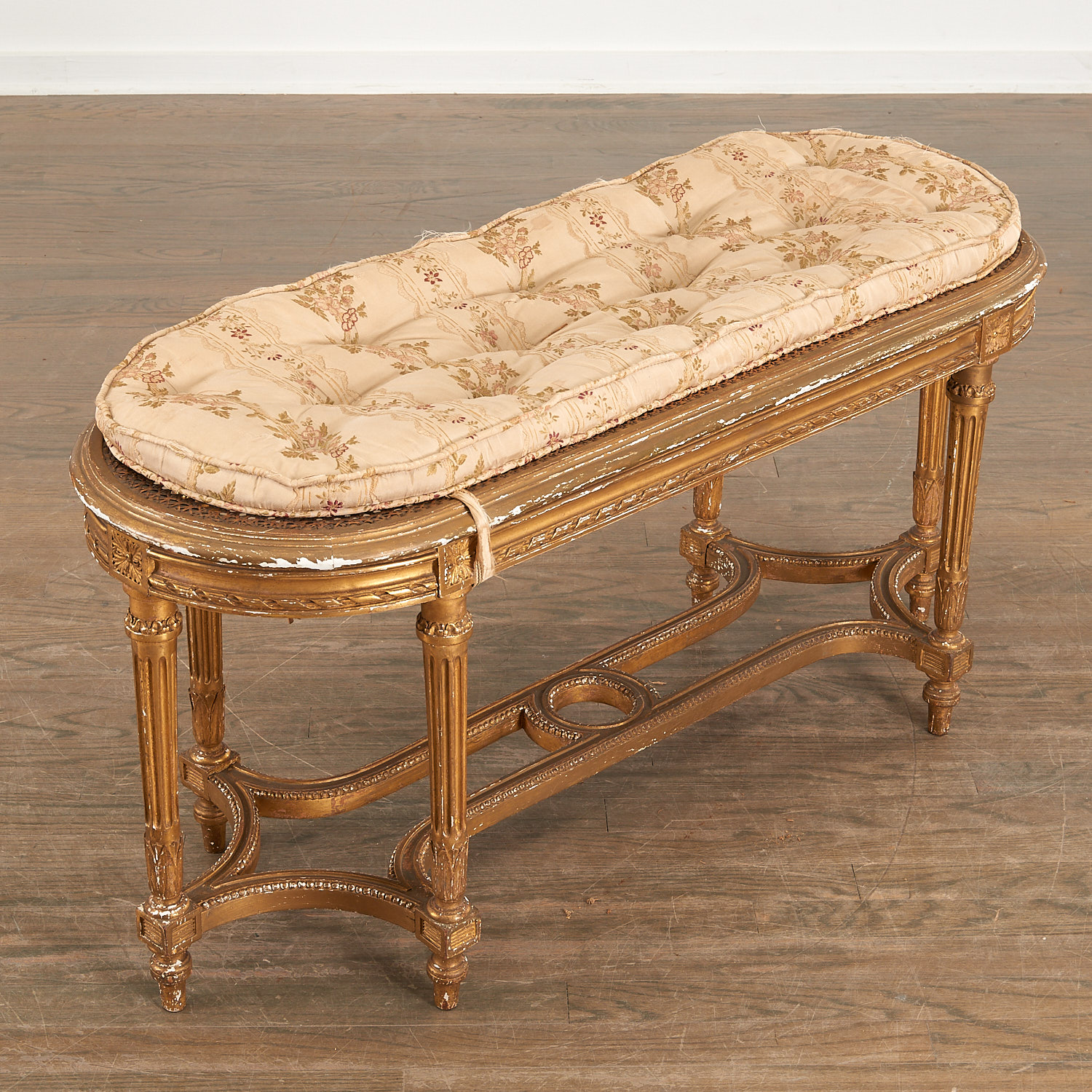 LOUIS XVI STYLE CANED GILTWOOD 362874