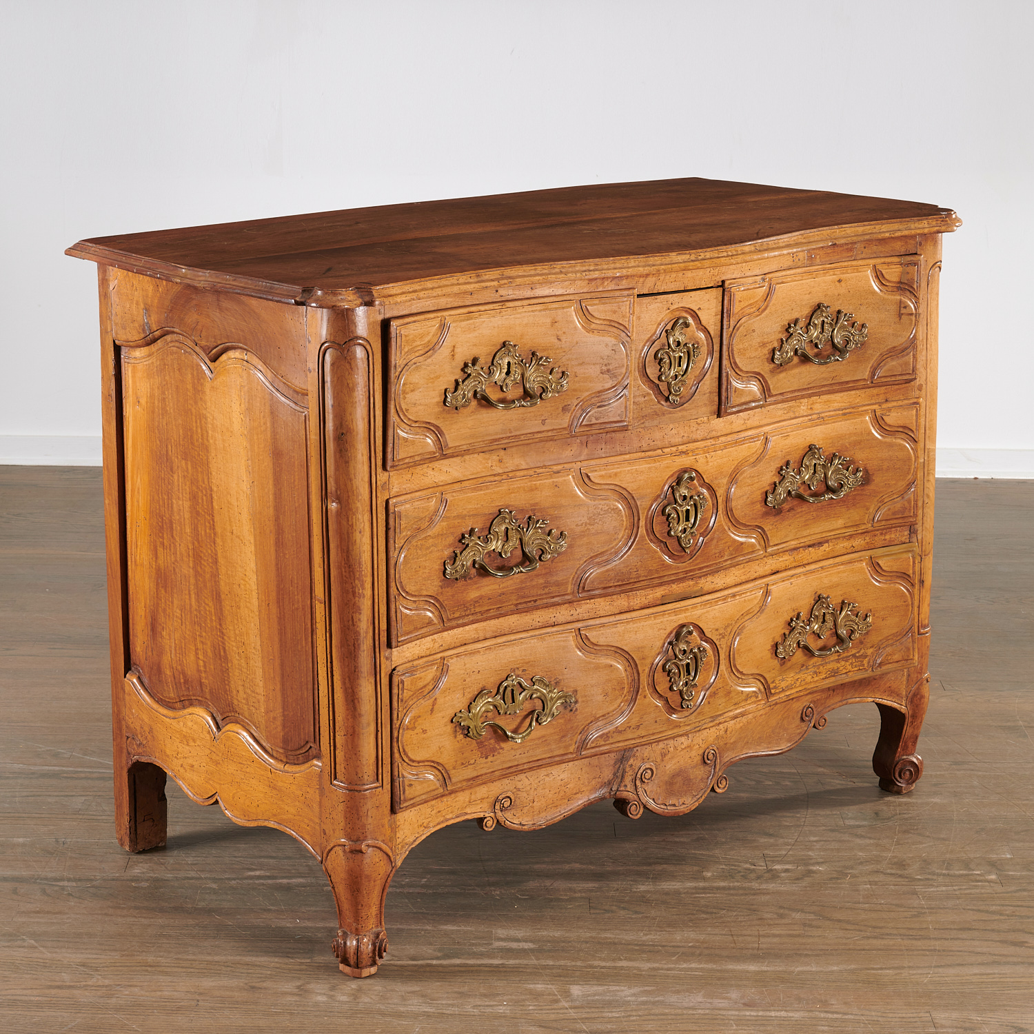 LOUIS XV WALNUT COMMODE, STAMPED