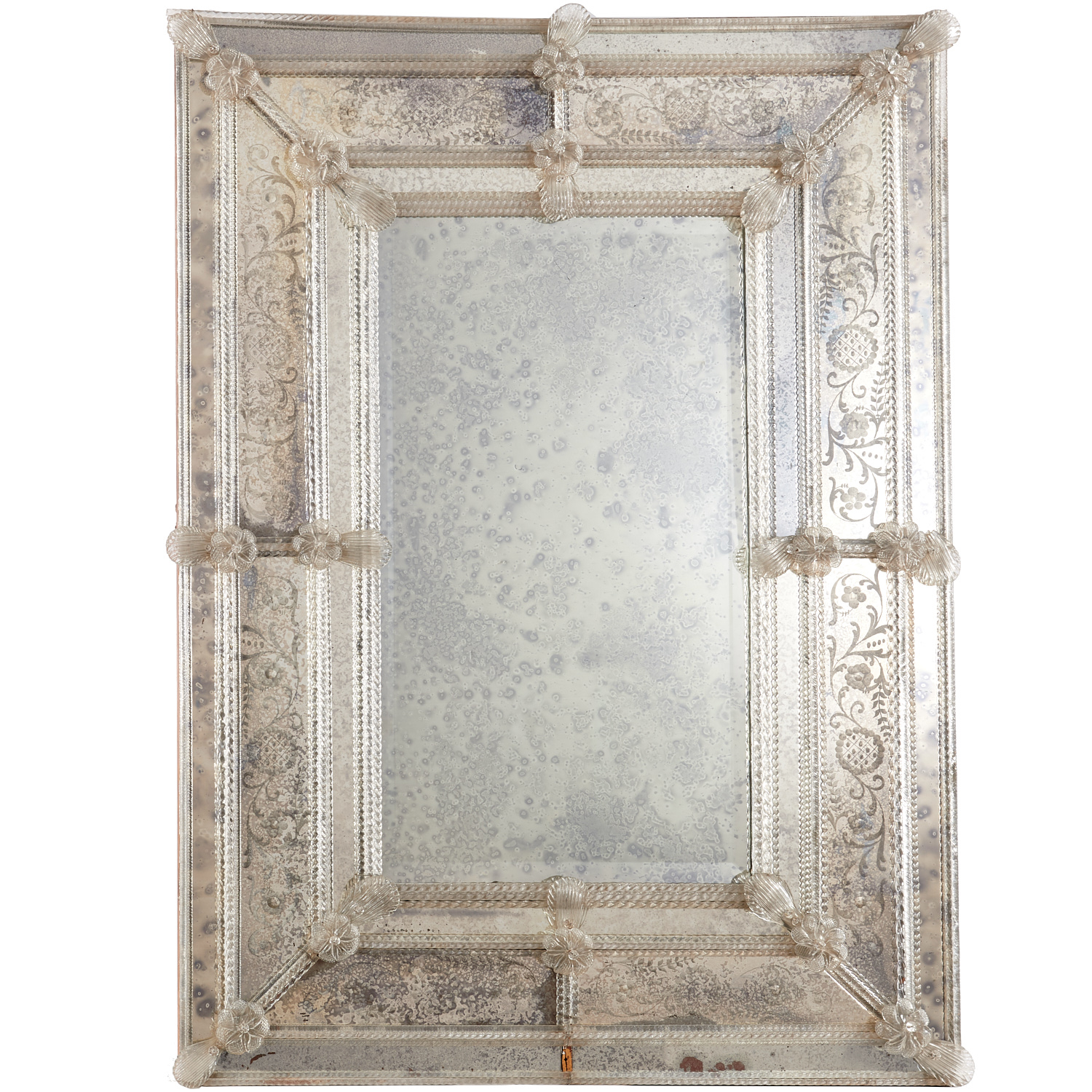 LARGE VENETIAN ETCHED AND CANEWORK 3628ac