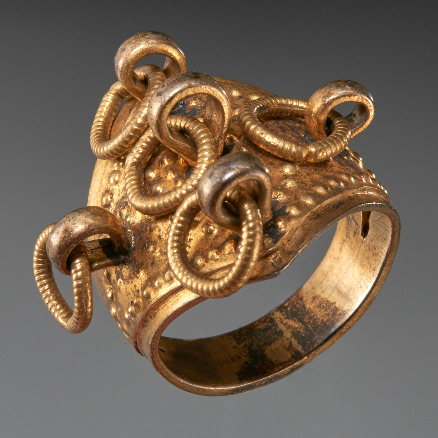 MOROCCAN GILT RING EX MUSEUM 19th 20th 3628f4