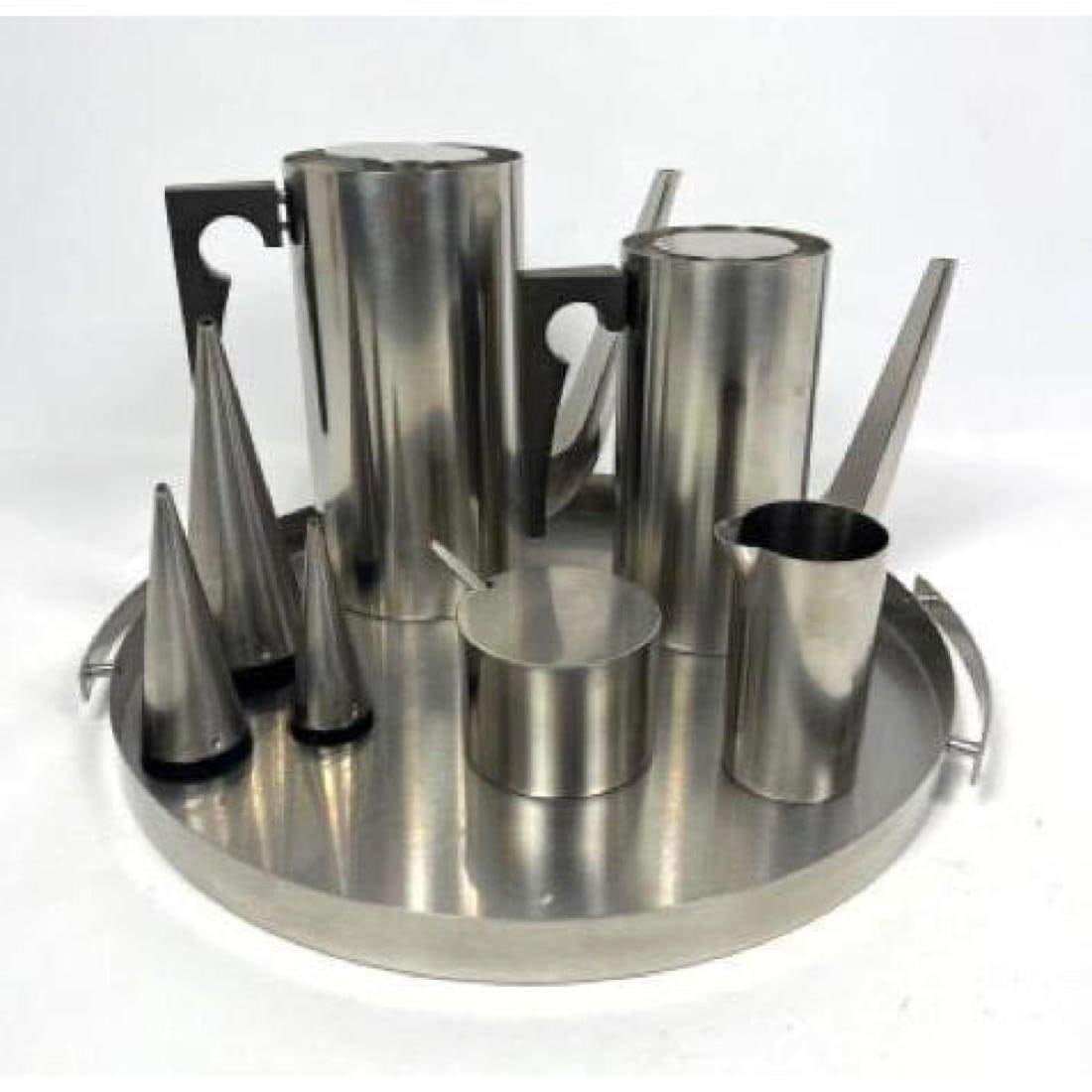 5pc Stelton coffee tea set. 3 pcs Swedish