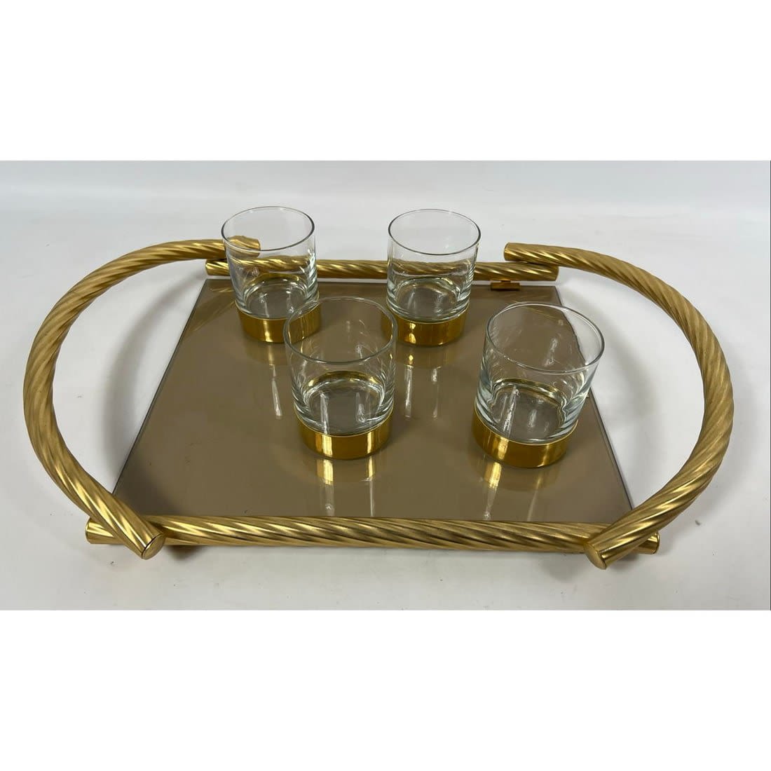 CHRISTIAN DIOR Gilt Metal Serving 36298a