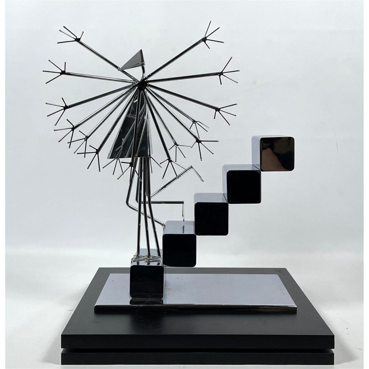 Abstract Larry Morris Chrome Sculpture 3629bf