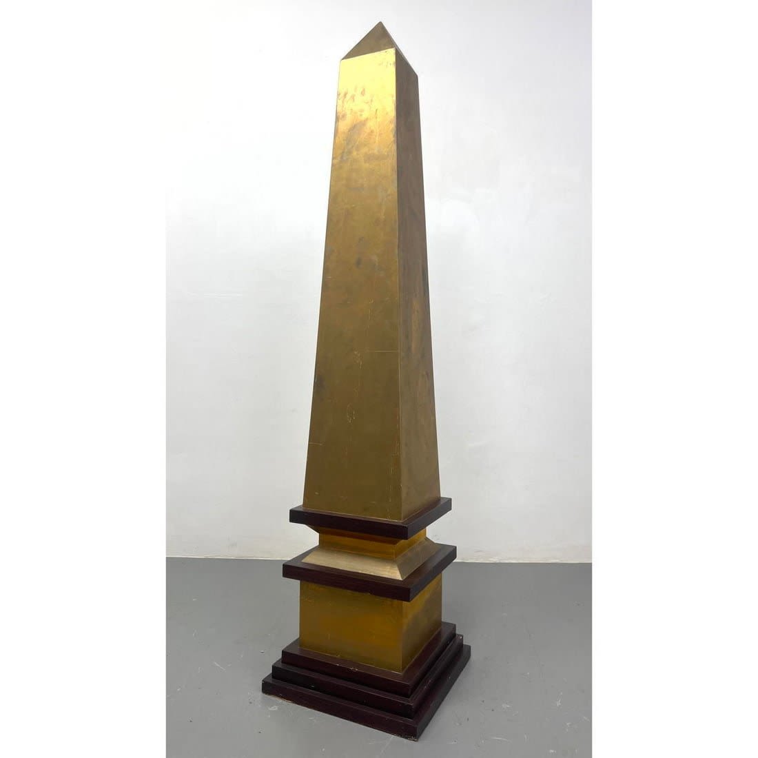 Large Painted Wood Obelisk Over 3629e2